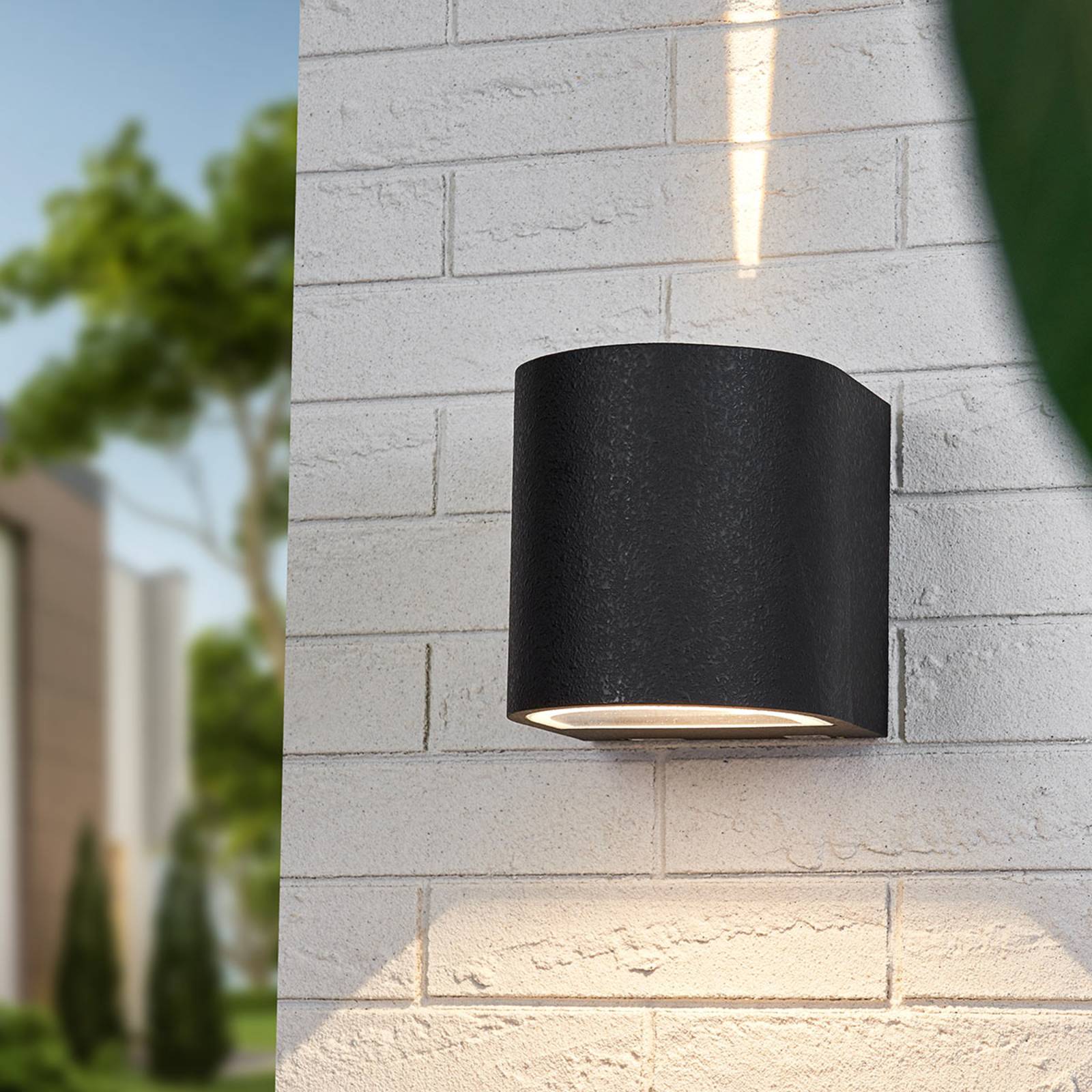Albert Leuchten Lenis wall spotlight, narrow/wide outlet, black, die-cast aluminium, 6.7 W, energy efficiency: A+, W: 14 cm, H: 15 cm