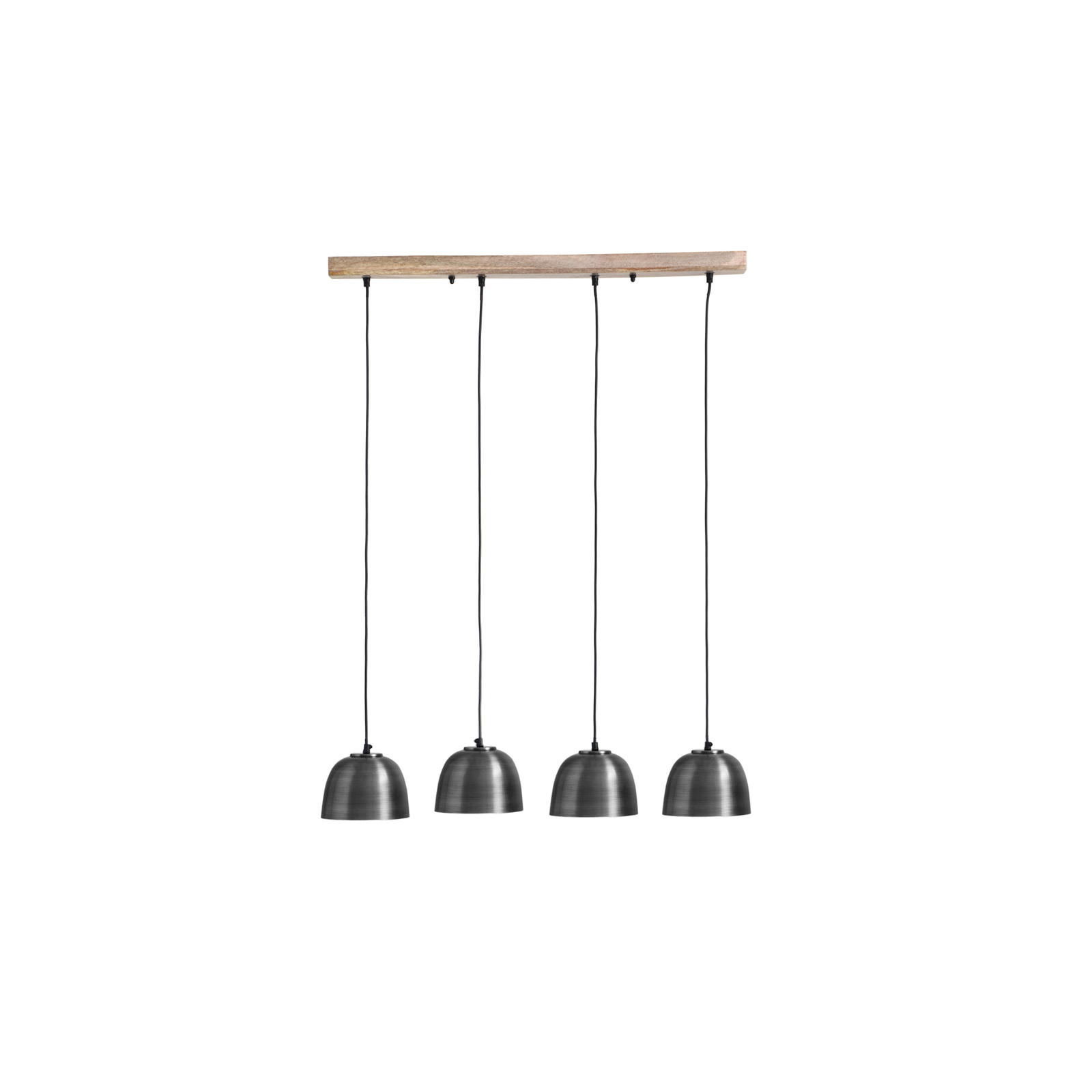 Hanglamp Hermi I plafondbalk, 4-lamps, grijs