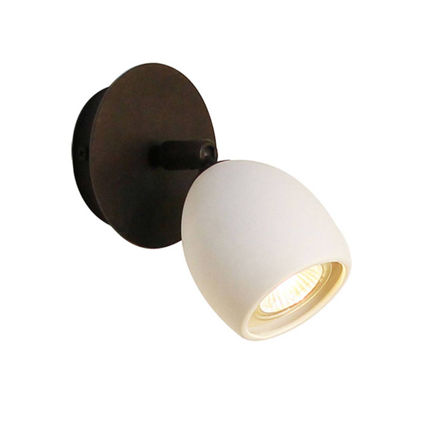 Menzel Provence matt wall spot, ceramic lampshade, for Living / Dining Room, iron, ceramic, GU10, 12 W, W: 10 cm