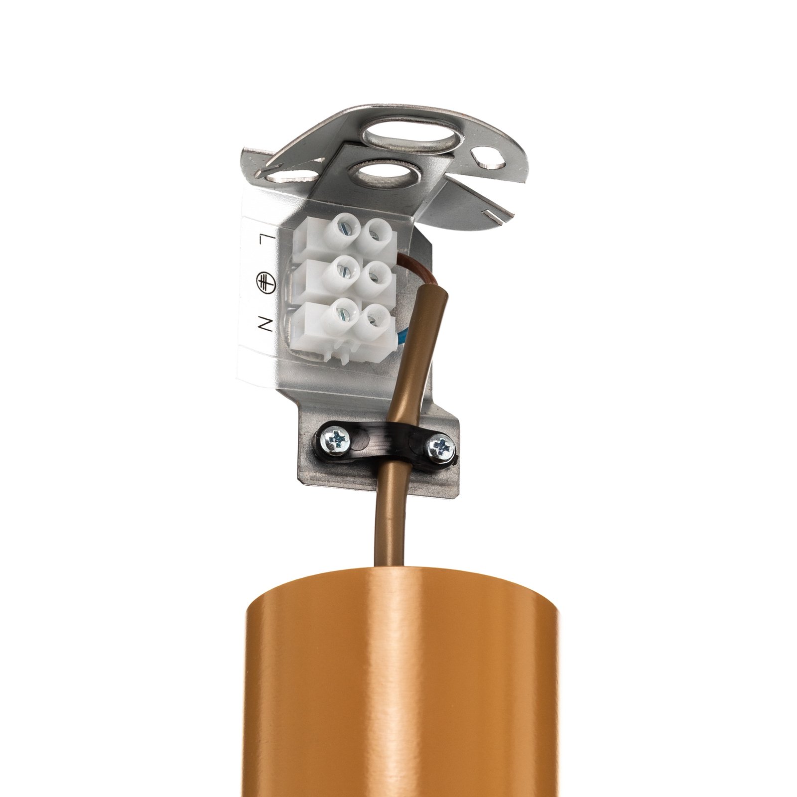 Hanglamp Ika ID met houtlamellen-kap Ø51cm