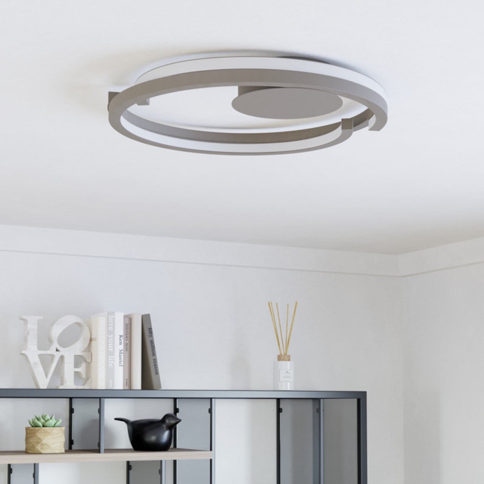 Plafonnier LED EGLO MEZZOMONTE, beige, Ø 48 cm, CCT Plafonnier LED EGLO MEZZOMONTE, beige, Ø 48 cm, CCT