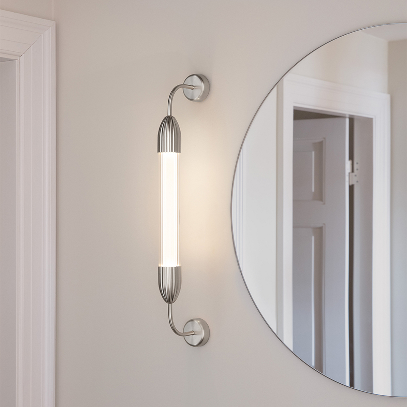 Lemon Squeeze Vägglampa Singel Short Plated Steel - UMAGE