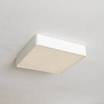 Deckenleuchte Oro aus Stahl und Glas, weiß