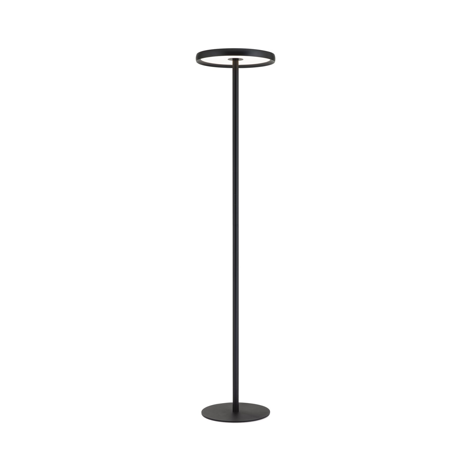 LED vloerlamp KANT, zwart, hoogte 185 cm, CCT, dim up/down