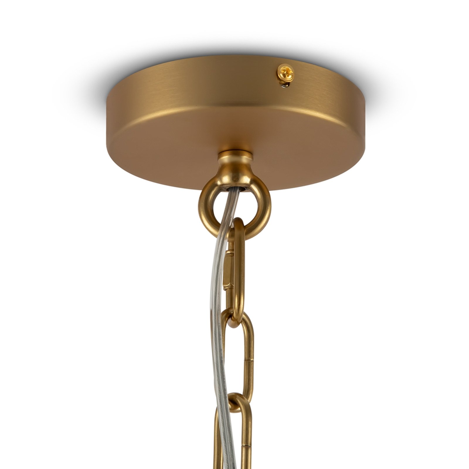 Maytoni Bowi pendant light, Ø 65.6 cm, gold-coloured, 6 x E14