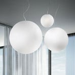 Ideal Lux Pendelleuchte Mapa, Ø 20 cm, Opalglas, Kugel