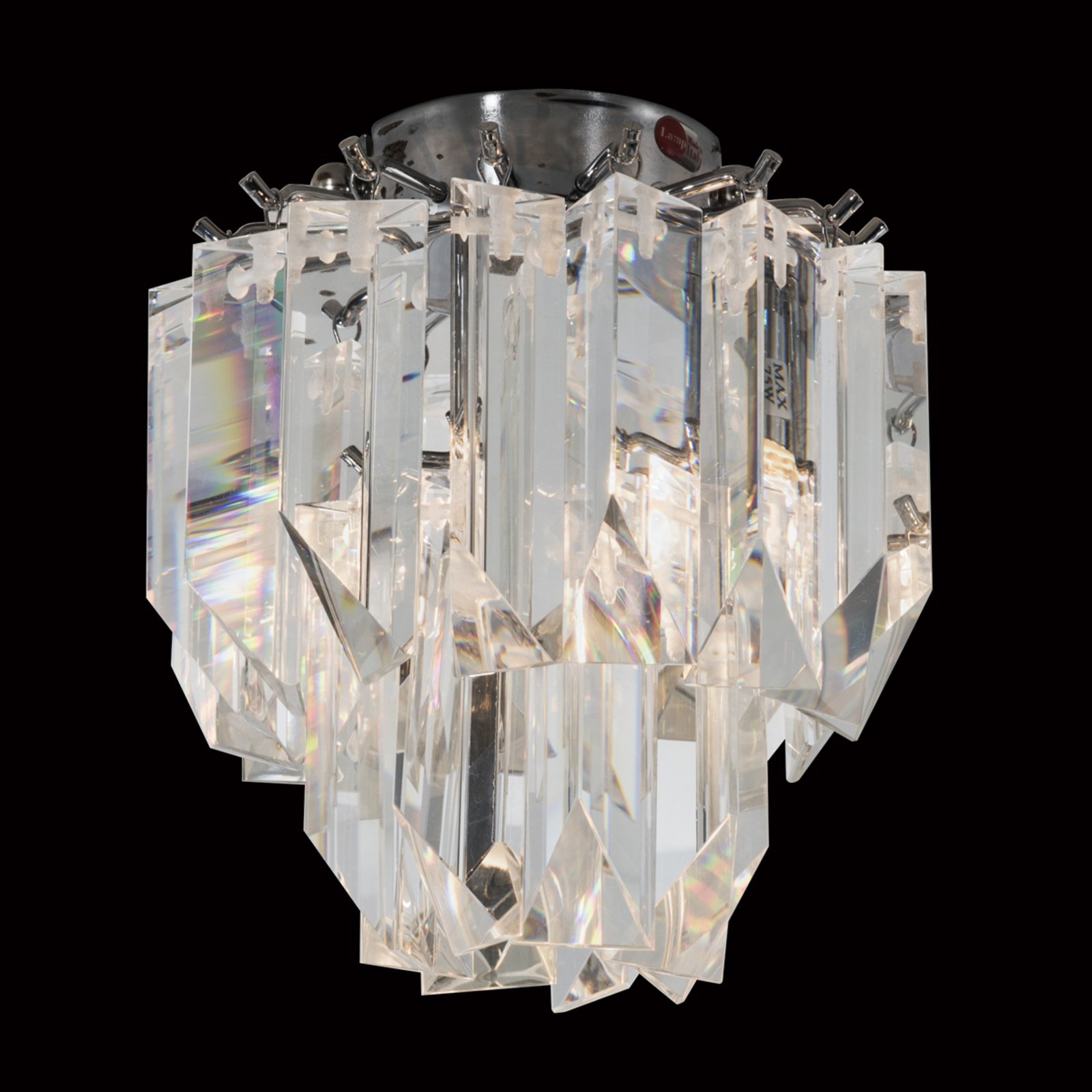 Stropna svetilka Cristalli iz svinčevega kristala 18 cm