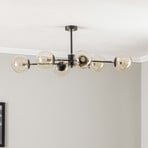 Tanos ceiling light, 6-bulb, black/gold