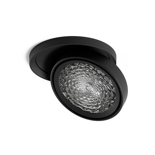 Nivo LED-inbyggnadsspot, svart, 36°, 11 cm, vridbar, dimbar – Sigor