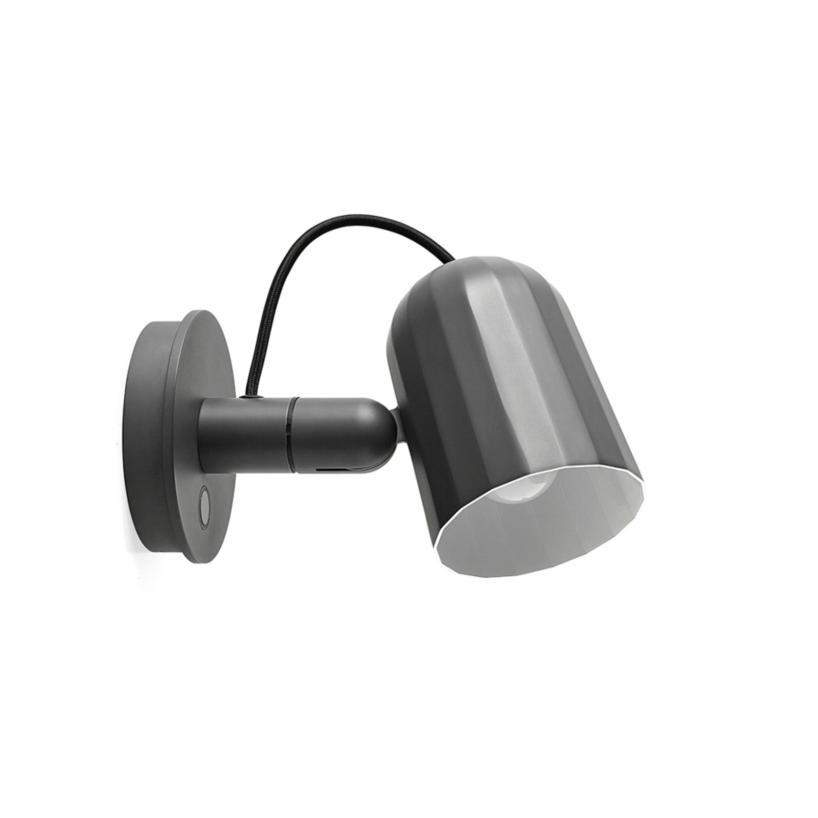 Noc Button Aplique de Pared HW Oscuro Grey - HAY