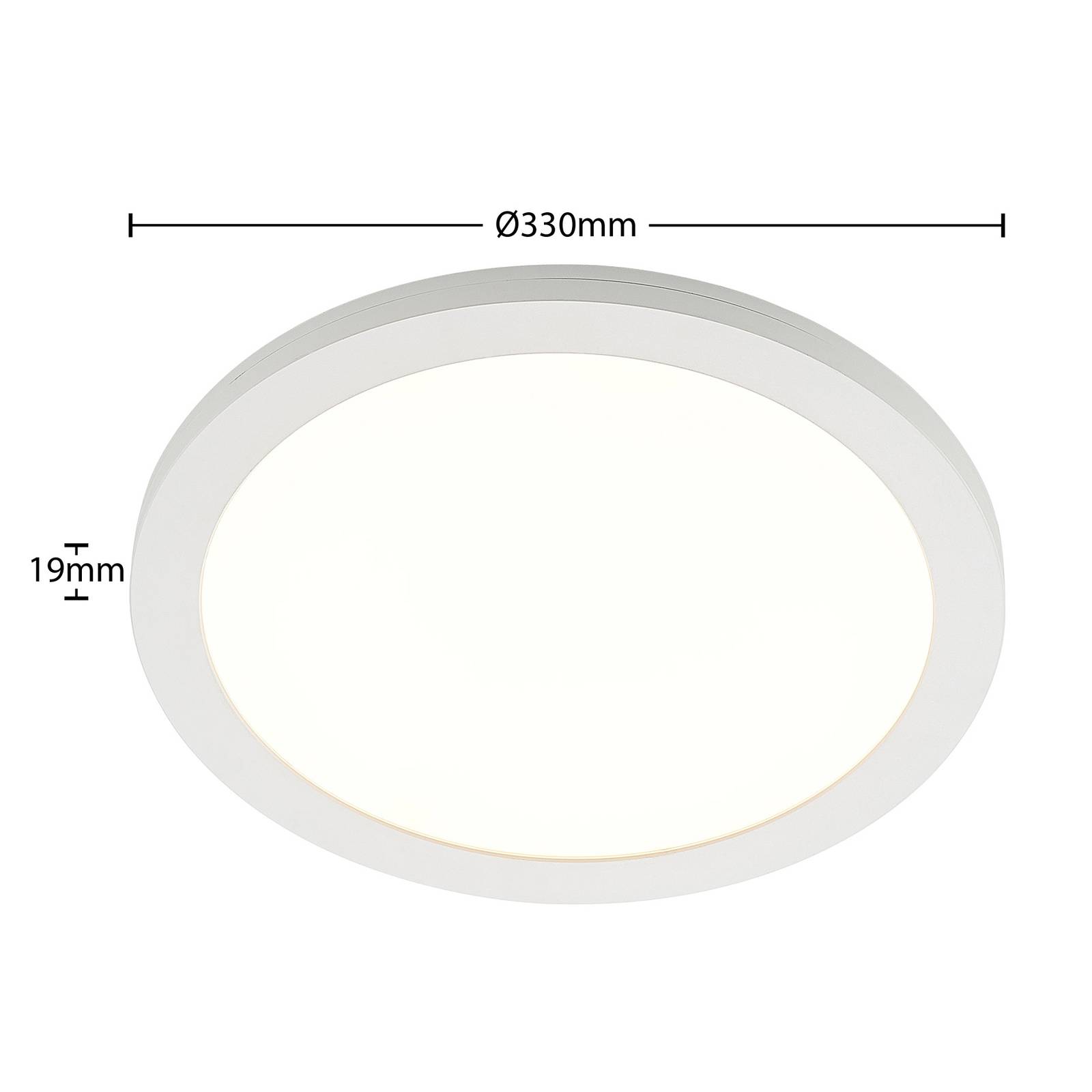 Lampa sufitowa LED Prios Aureka, czujnik, 33 cm