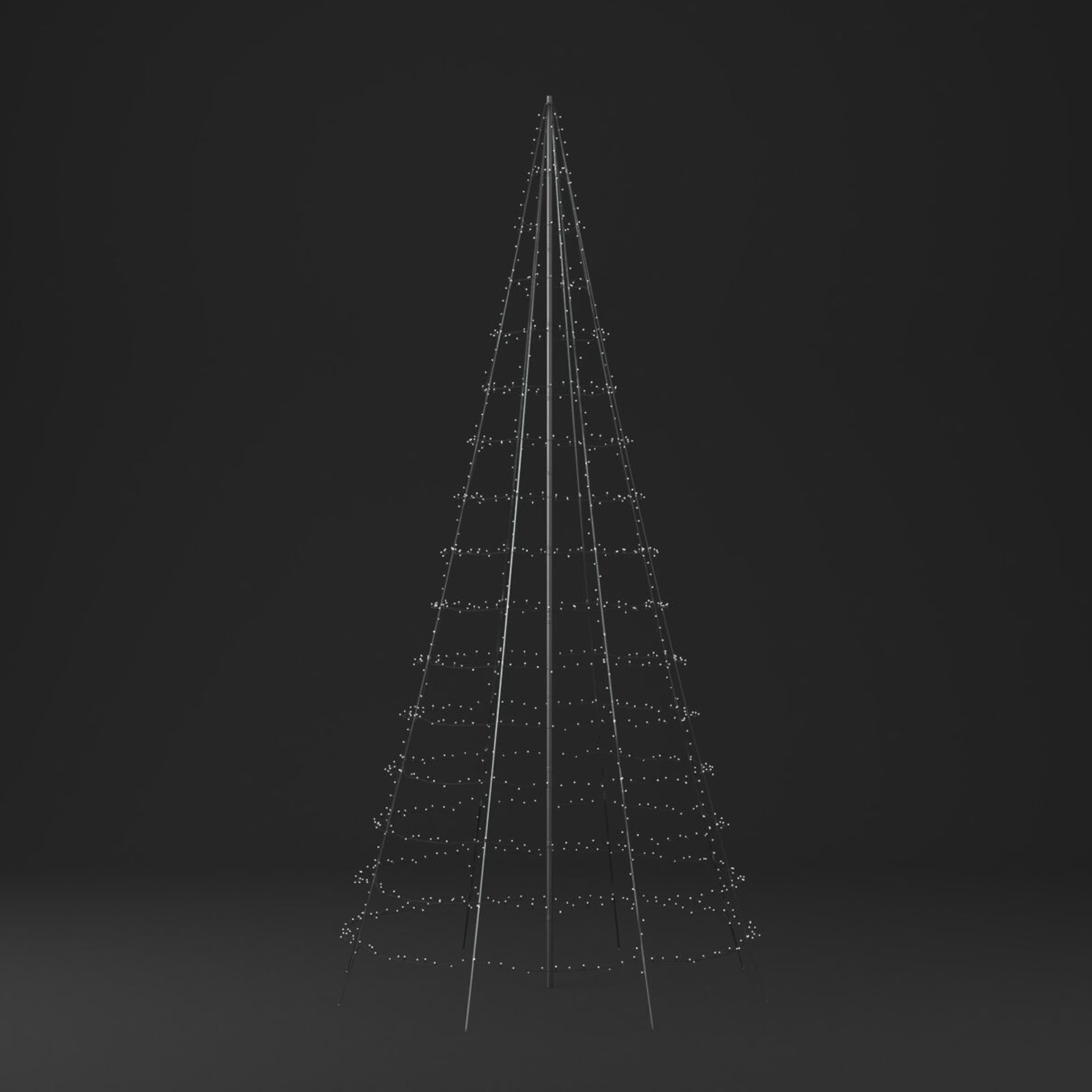 Twinkly Light Tree, IP44, mat RGBW LEDs, højde 8 m