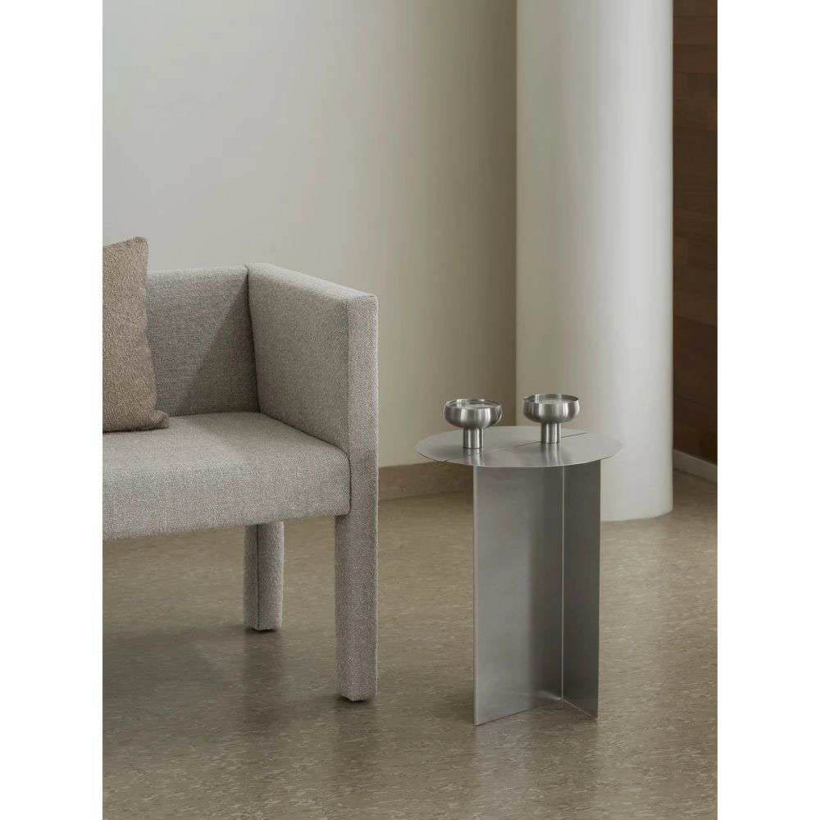 Koyoi Coupe Glas Set of 2 Matt Stainless Steel