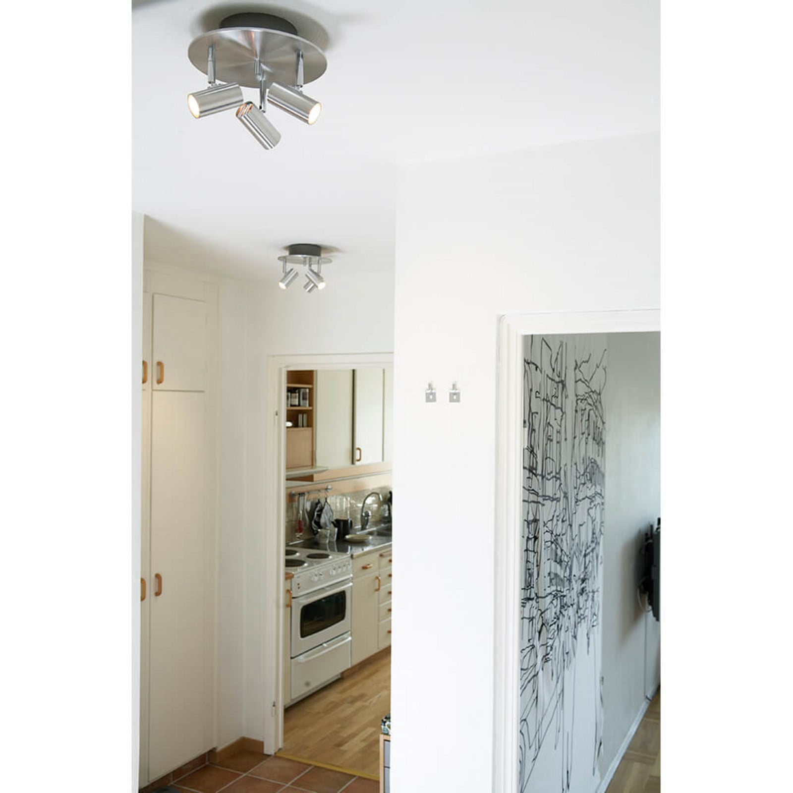Cato Triospot Plafond Slipad Mässing Belid - Metall | Produkter - Plafonder | Lampspecialisterna