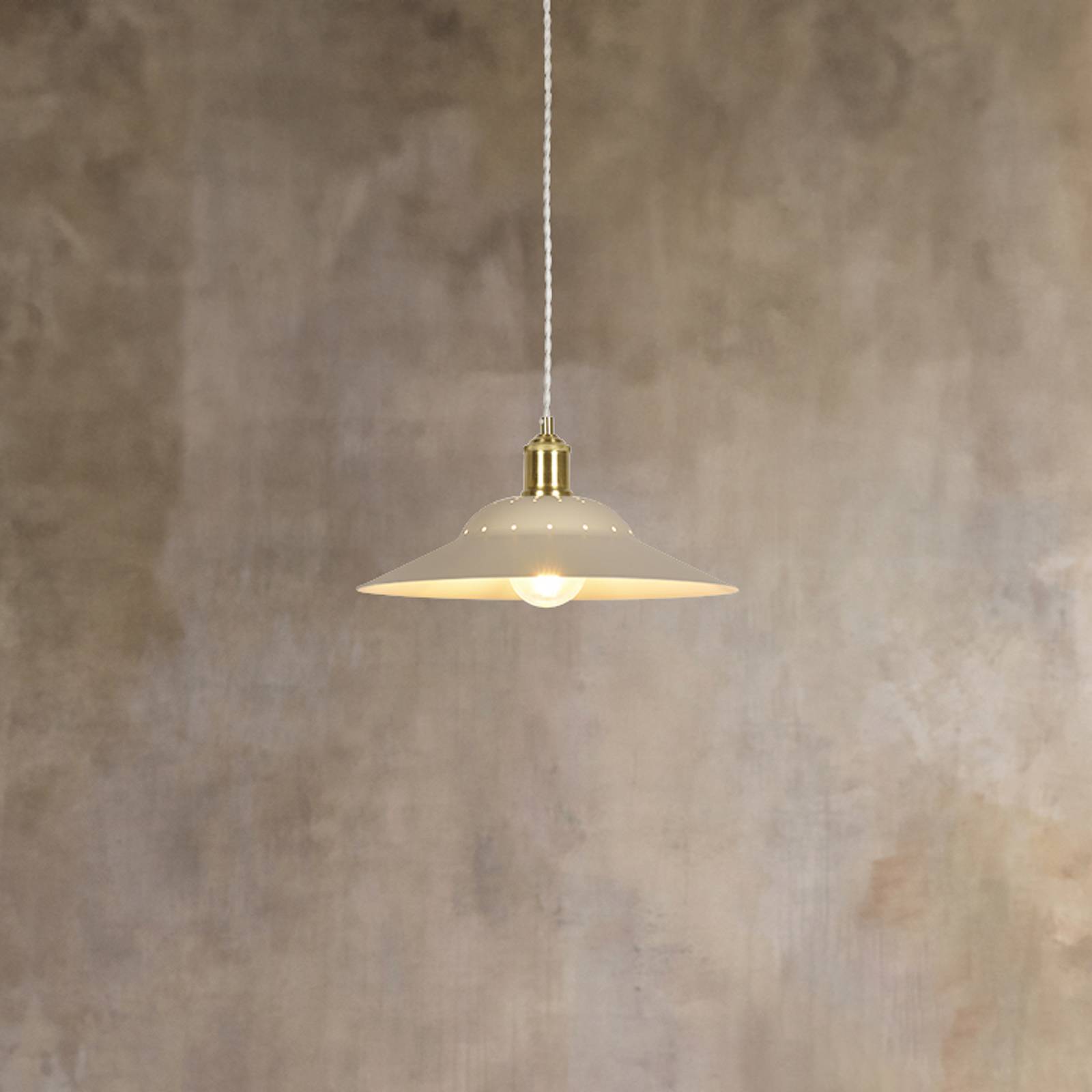 COREP Suspension Louise, couleur ivoire, Ø 38 cm, métal