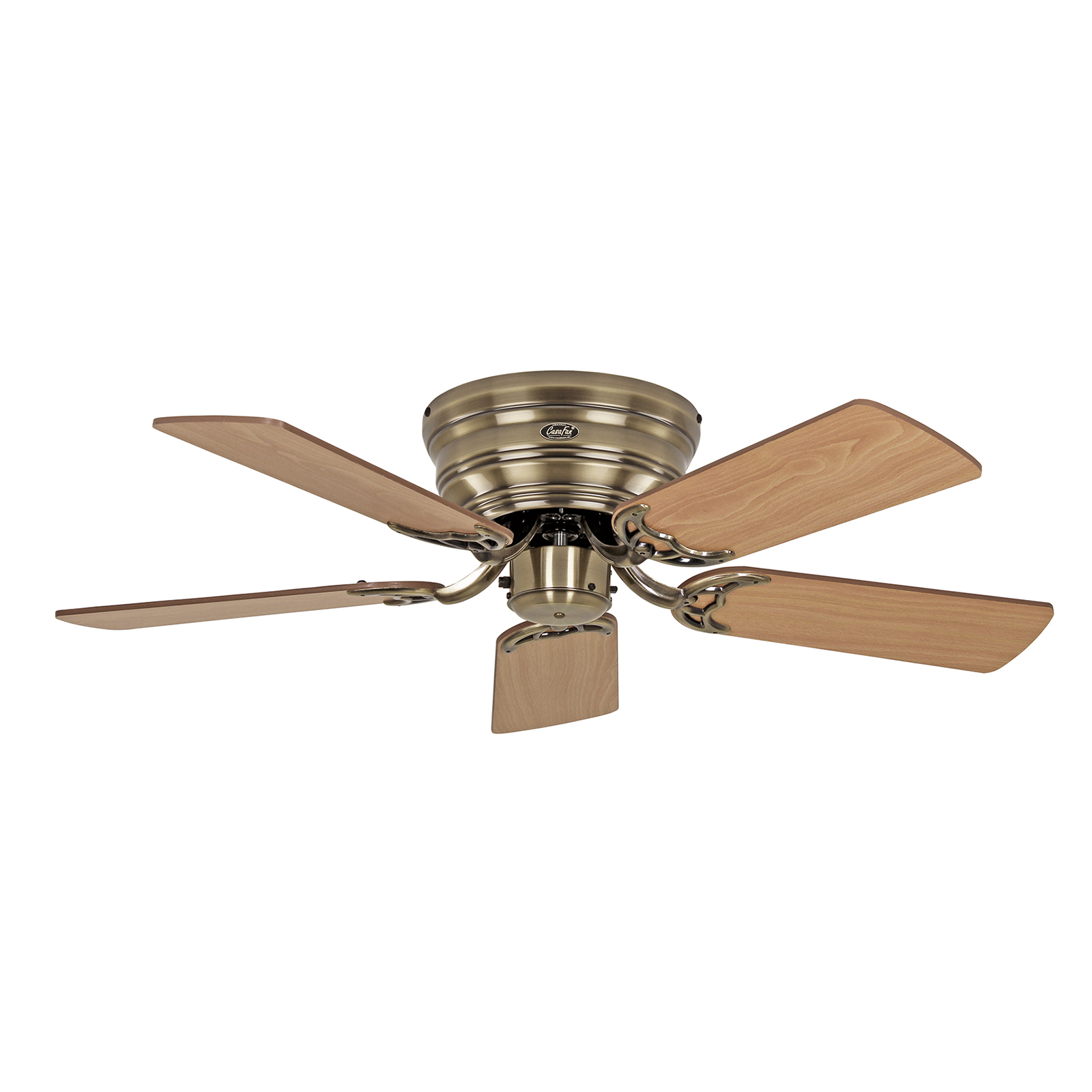 Deckenventilator Classic Flat III messing antik
