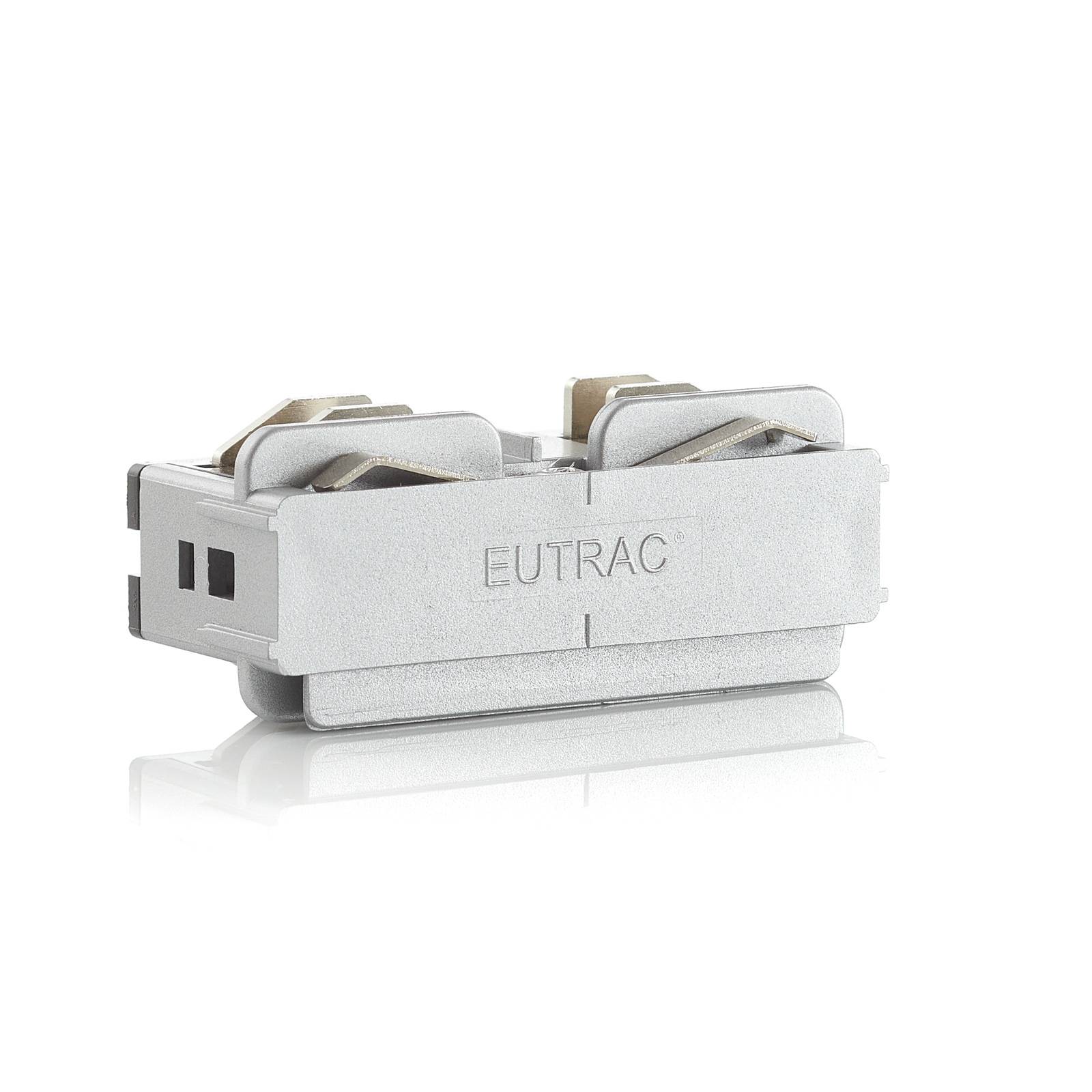 Eutrac connecteur électrique longitudinal 3 phases argenté