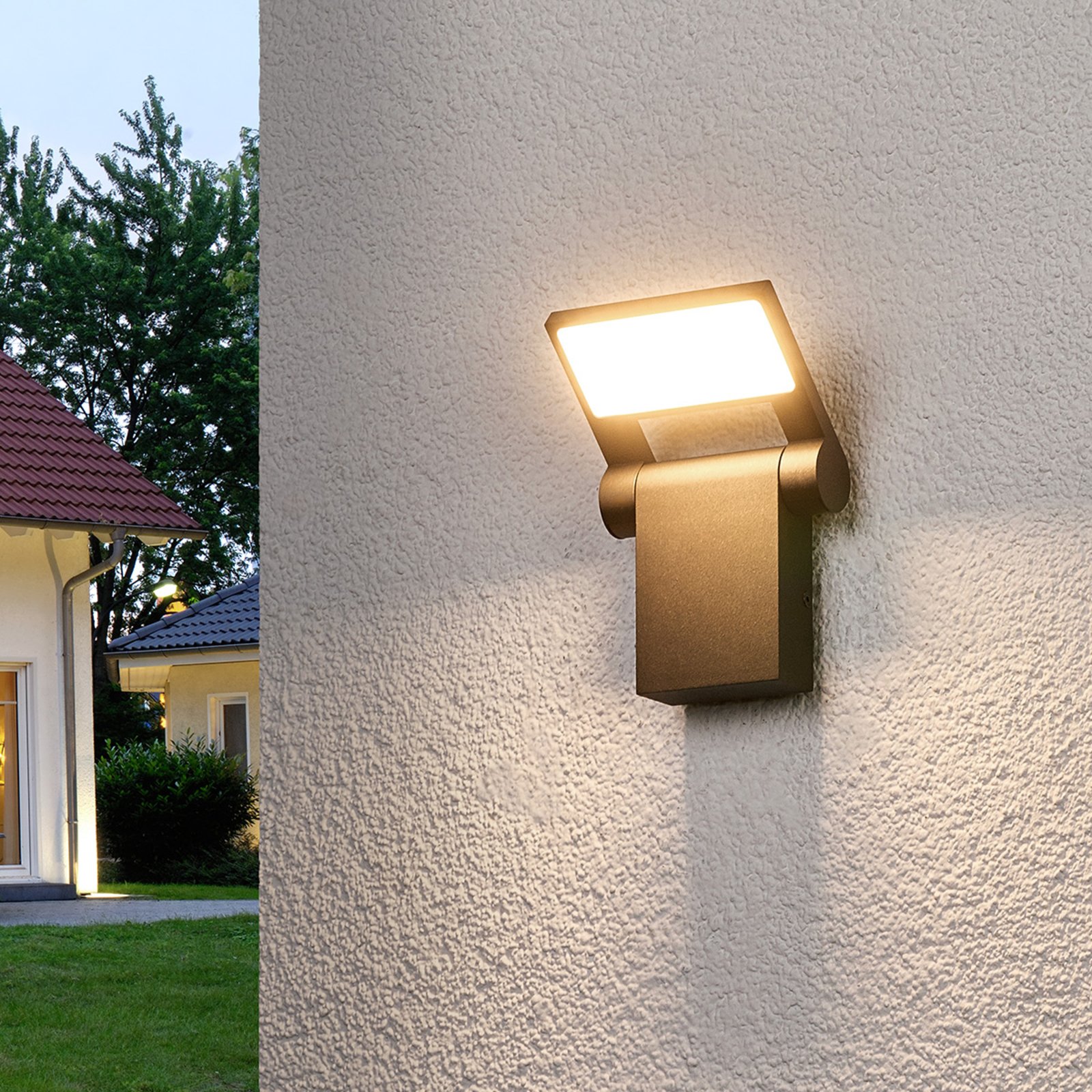 Beweeglijke LED outdoor wandlamp Marius