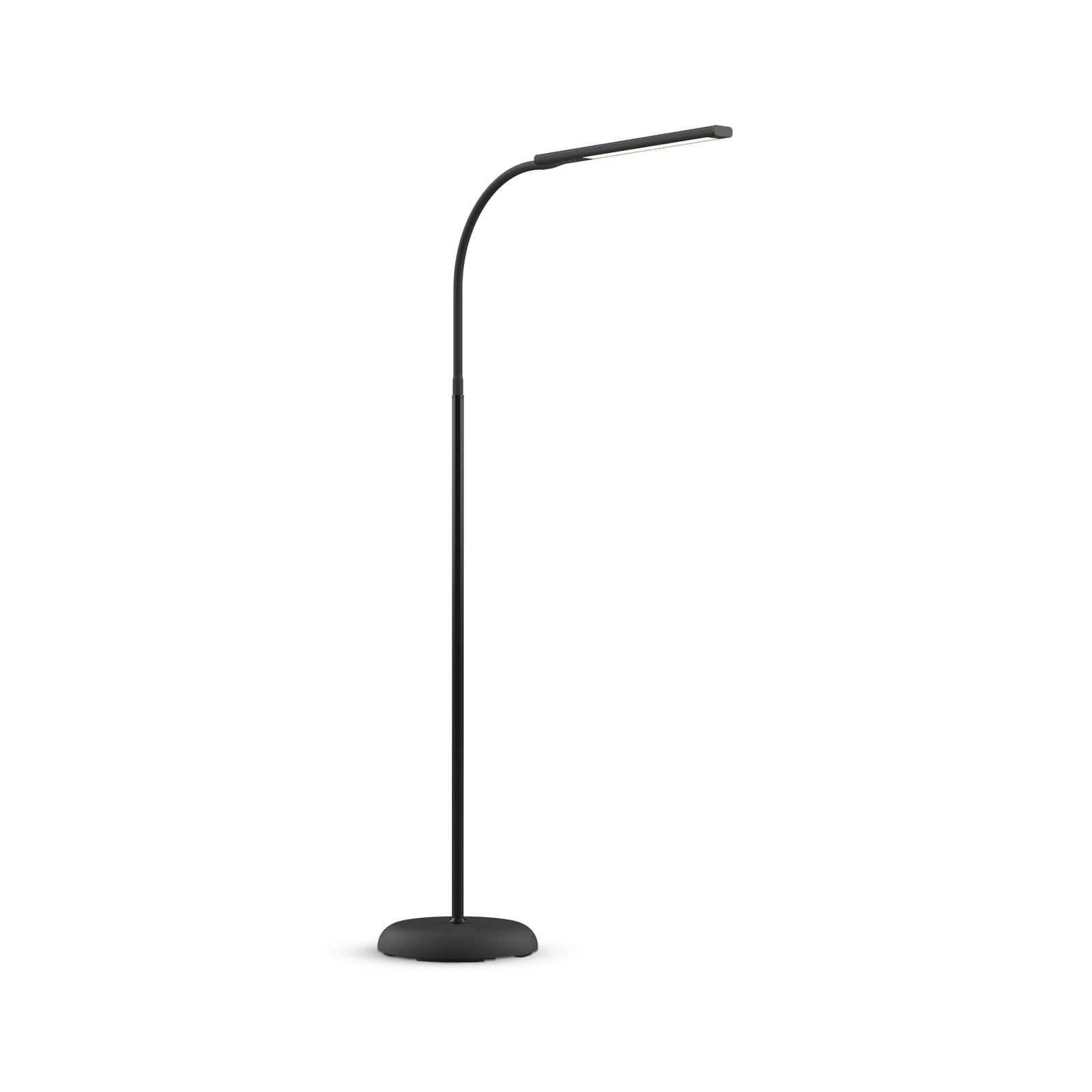 LED-golvlampa MAULpirro dimbar, svart