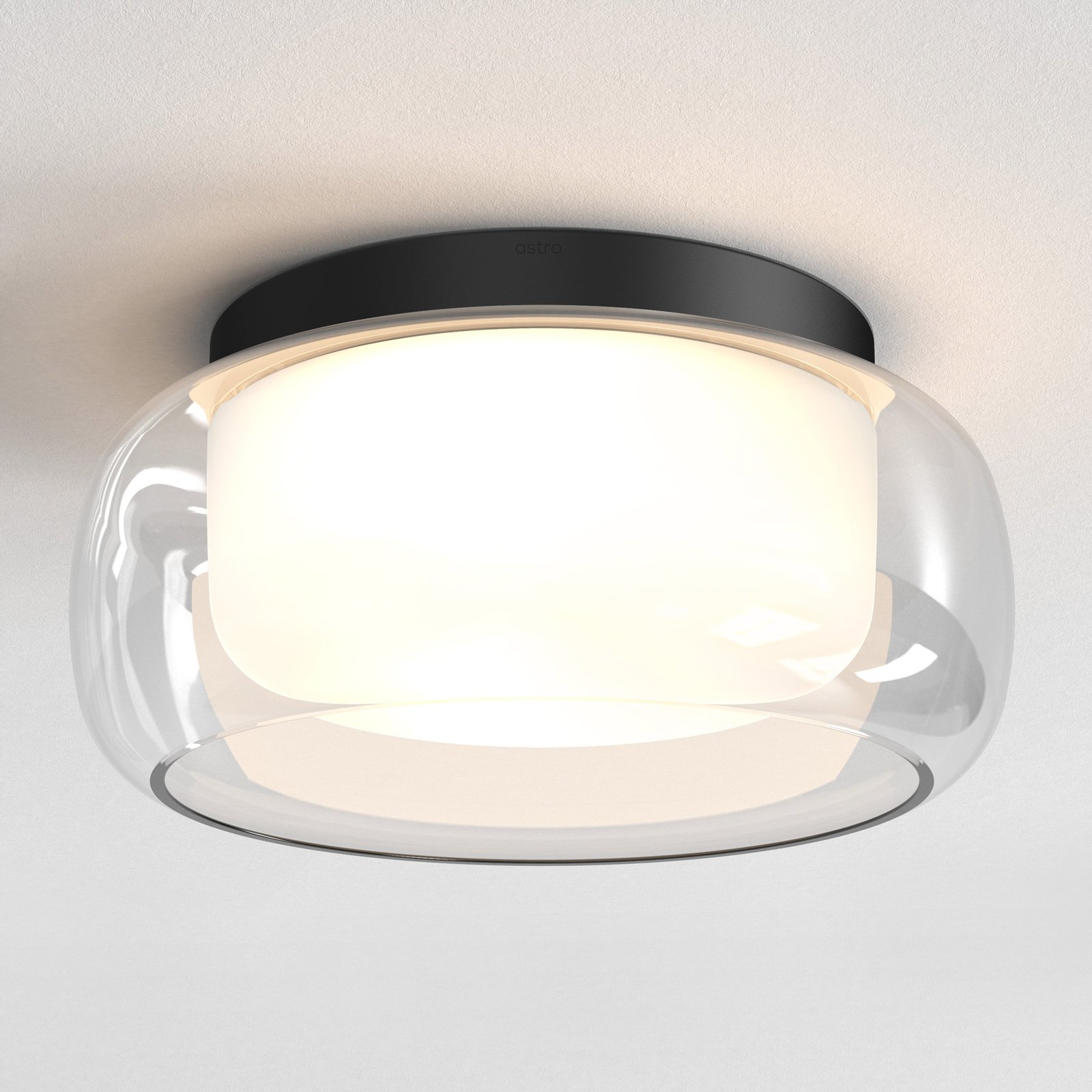 Astro Aquina 360 ceiling lamp, glass lampshade