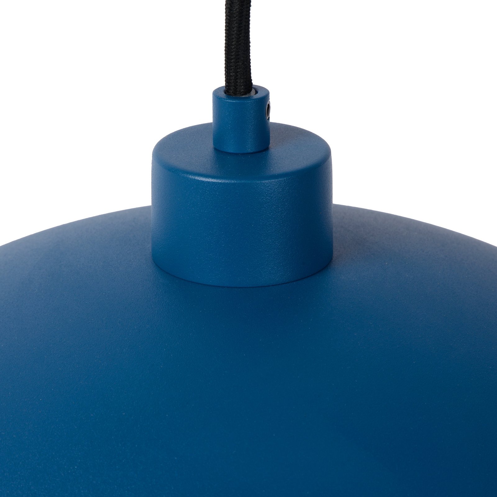 Hanglamp Siemon van staal, Ø 40 cm, blauw