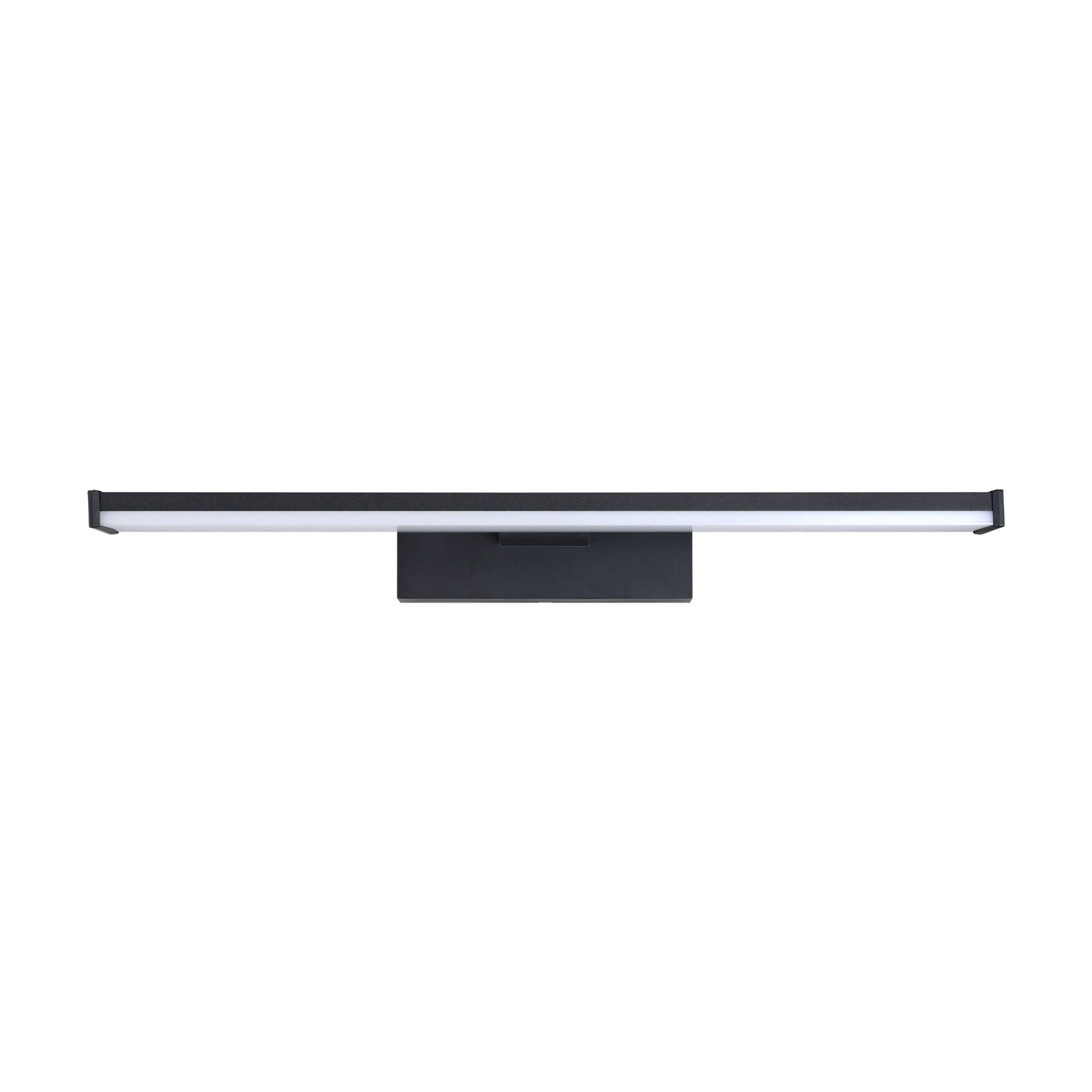 LED-vegglampe Pandella 1, lengde 40 cm, svart, aluminium