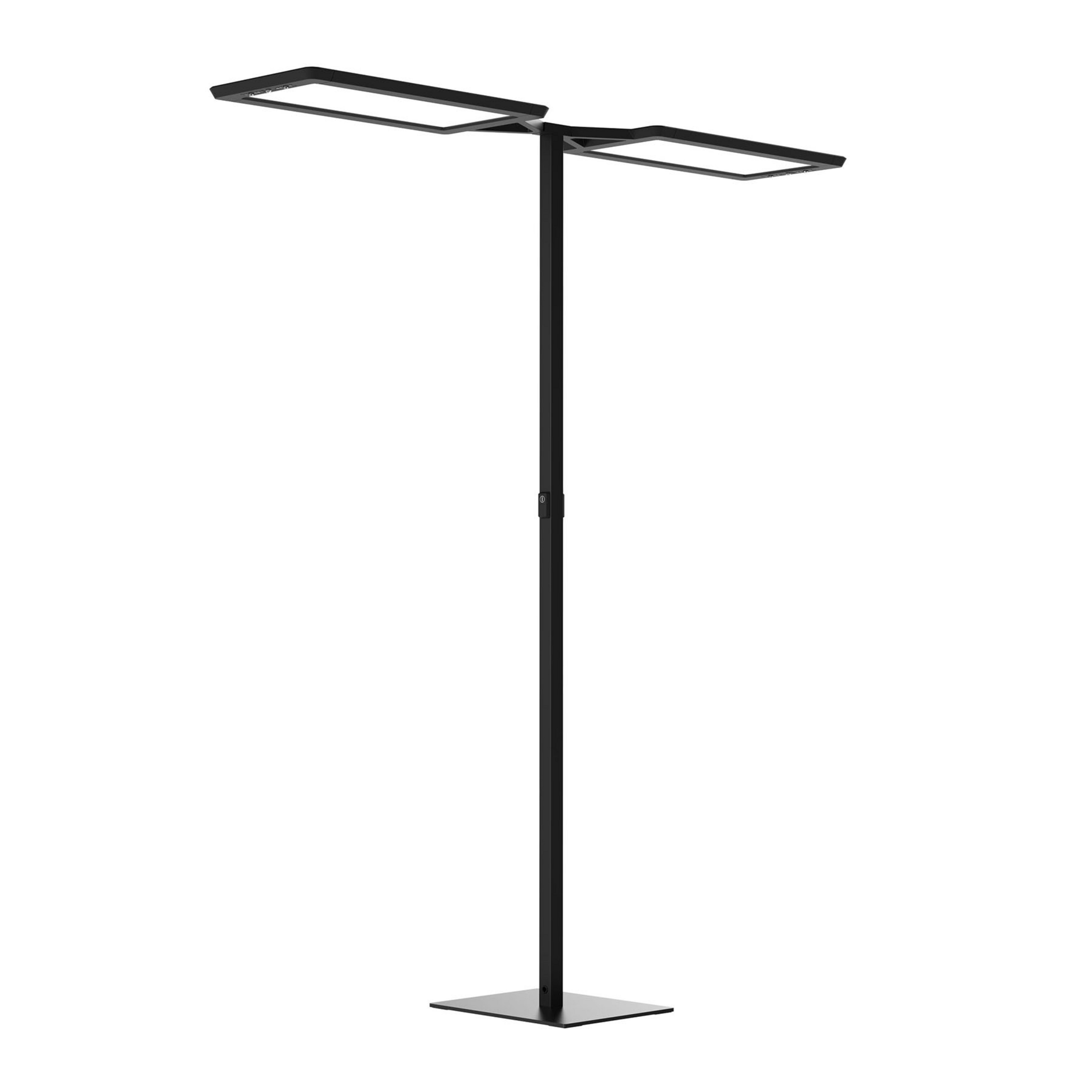 LED-Stehlampe Yara.double 4.000K, BT, LTX, schwarz
