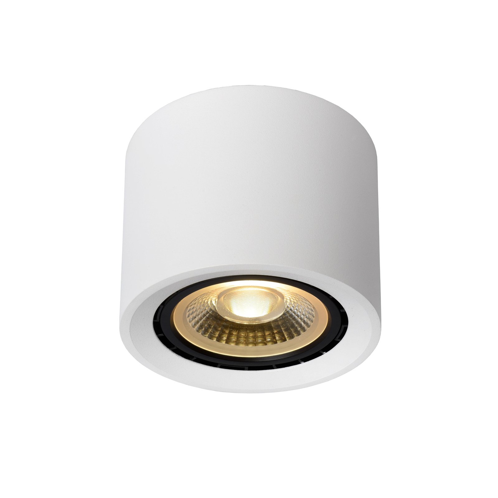 Spot pour plafond LED Fedler, Ø 12 cm, blanc, dim-to-warm, aluminium