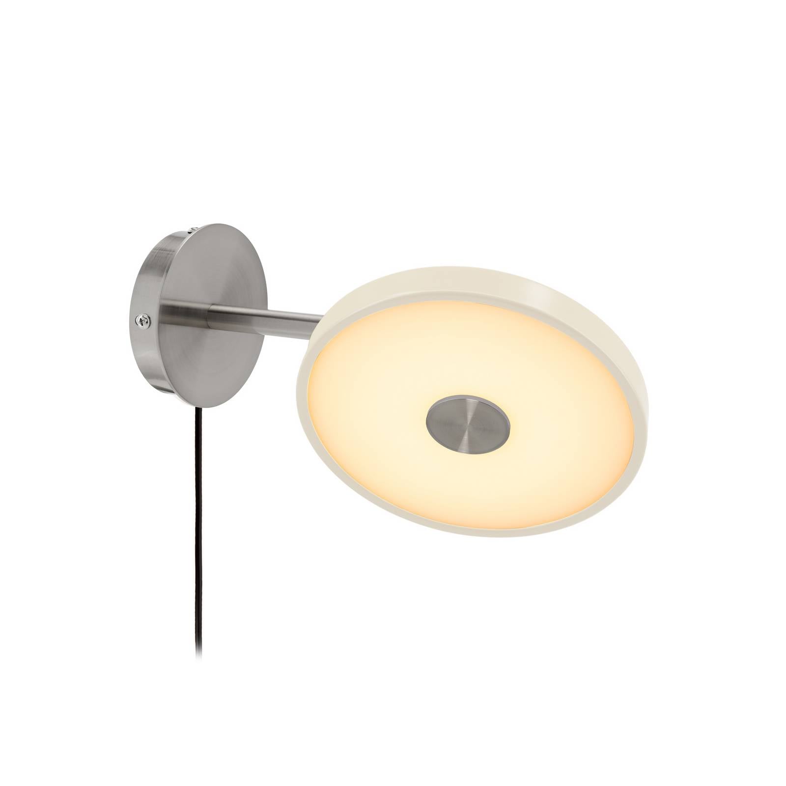 Applique murale LED UMAGE Asteria Short, blanche, en acier, à brancher