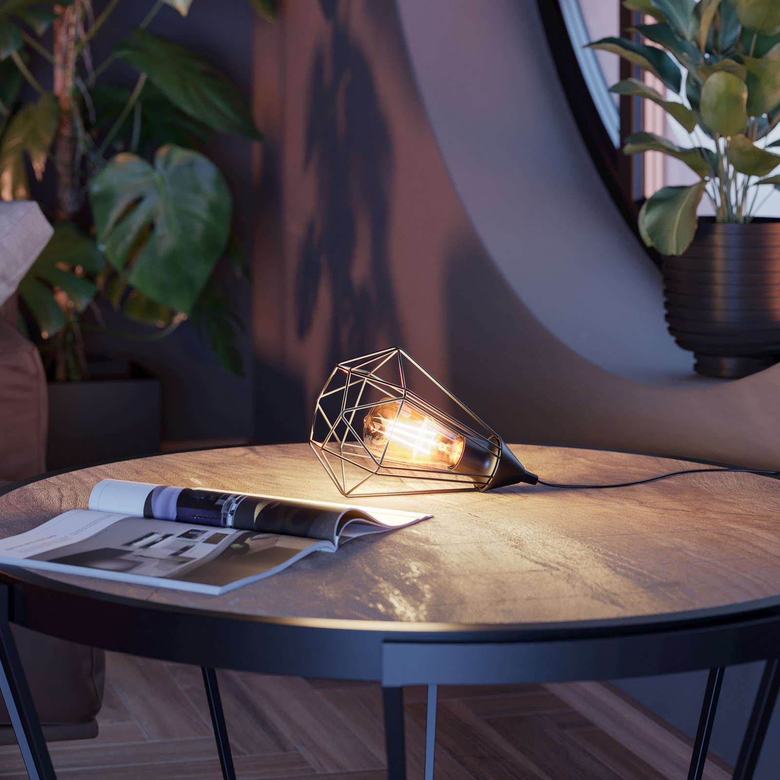 Настолна лампа Tarbes, черна Настолна лампа Tarbes, черна