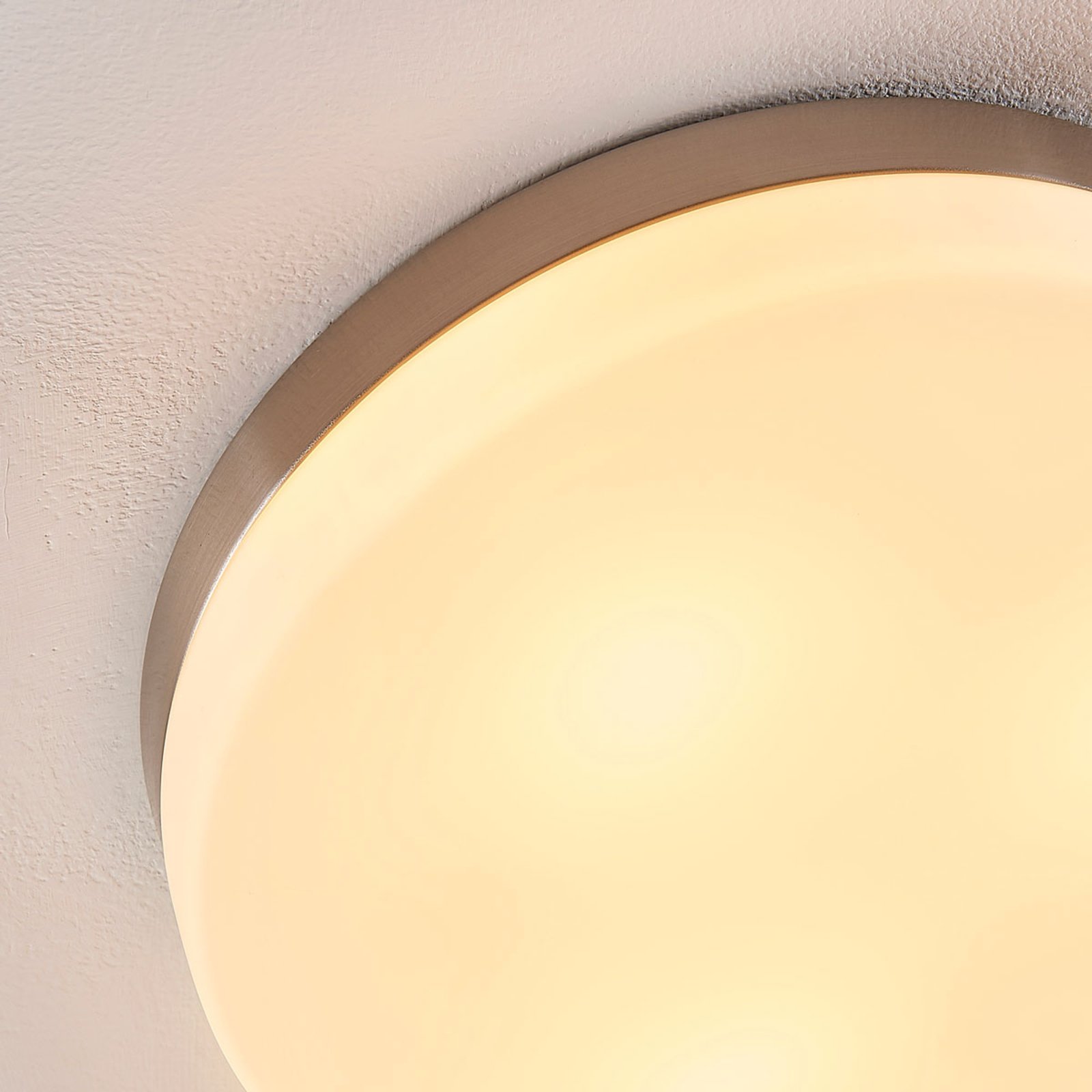 Amilia Candeeiro de Tecto Ø30 Opal/Nickel - Lindby