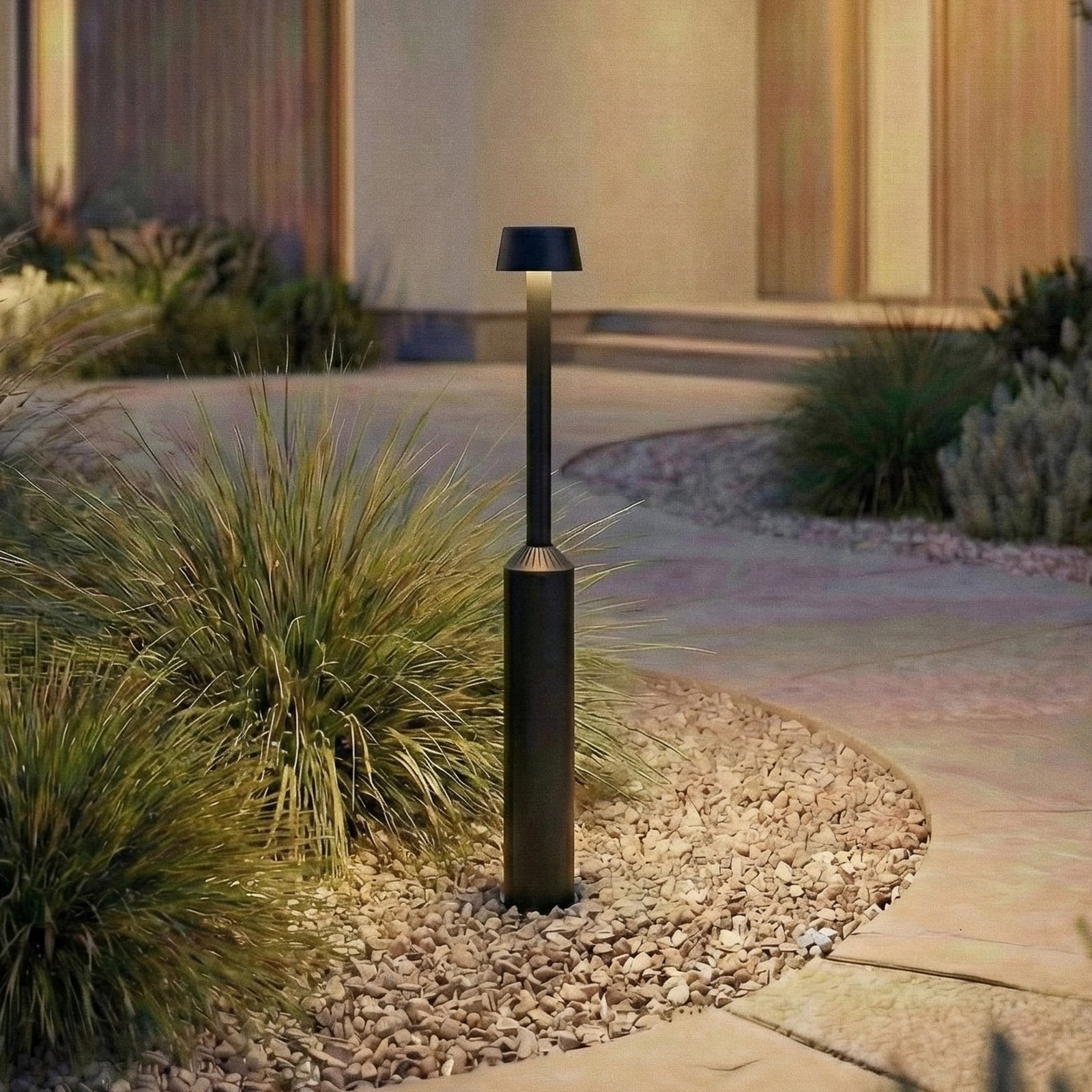 Lucande LED ceļa apgaismojums Tareko, 90 cm, antracīts, IP65