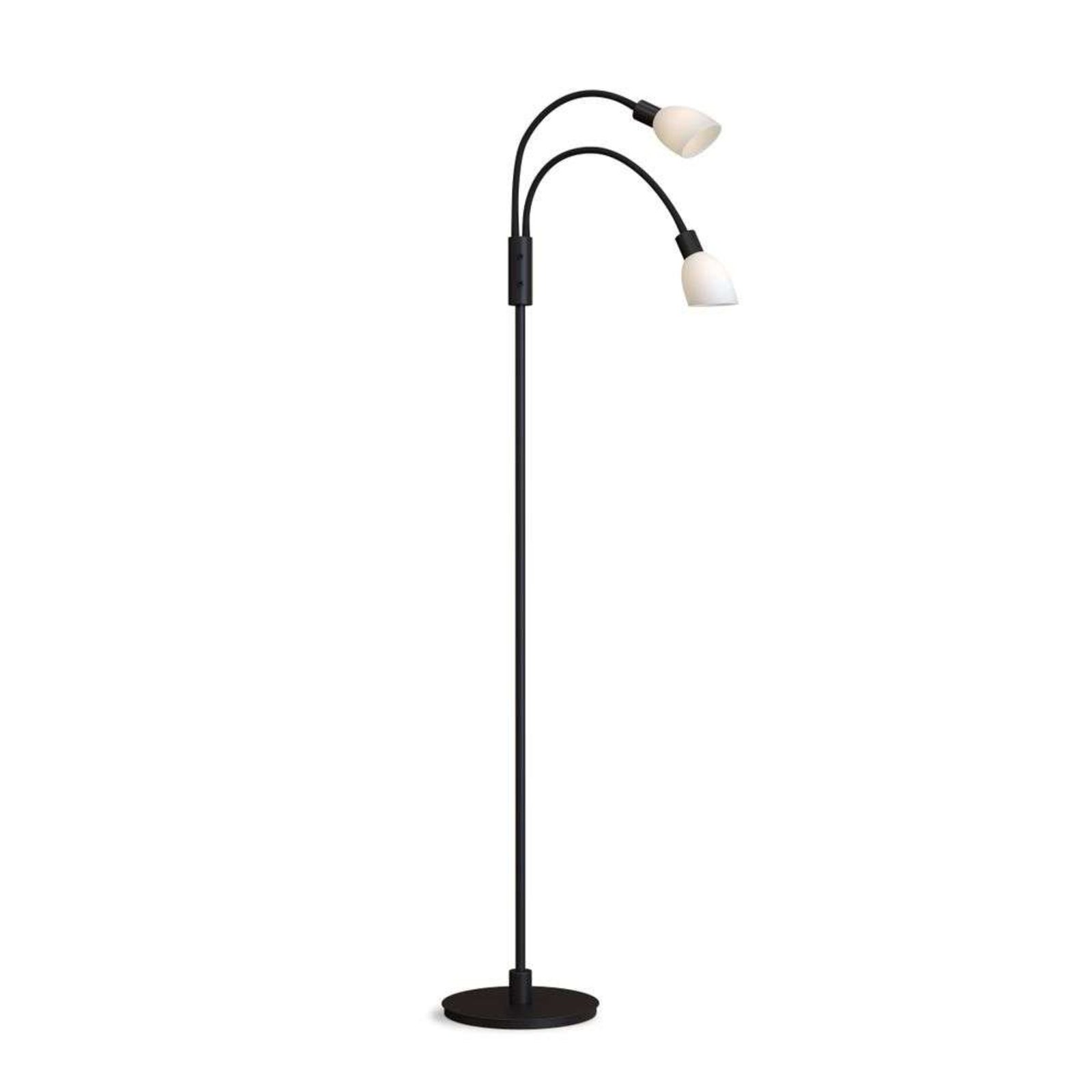 Cut 2 Floor Lamp Black/Opal - Herstal