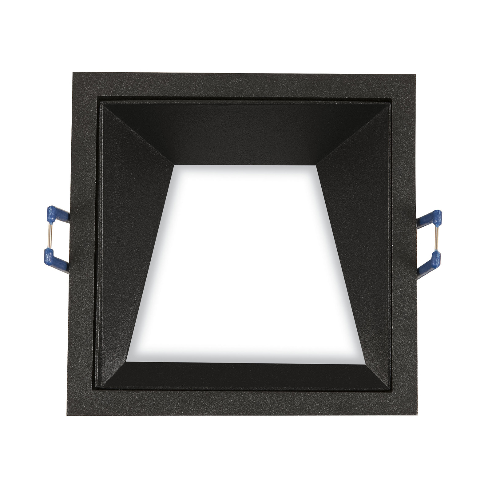 ATILED Kris LED downlight 3,000 K asymmetrical black, for Living / Dining Room, aluminium, 8 W, energy efficiency: A+, L: 9.3 cm, W: 9.3 cm