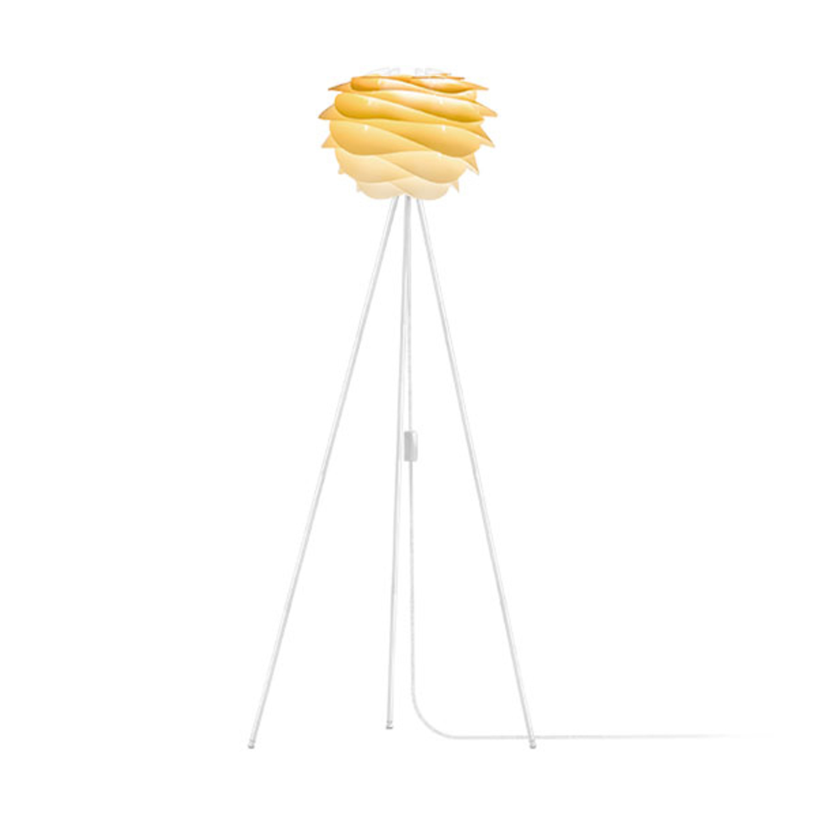 UMAGE Carmina Mini podna lampa žuta/Tripod bijela