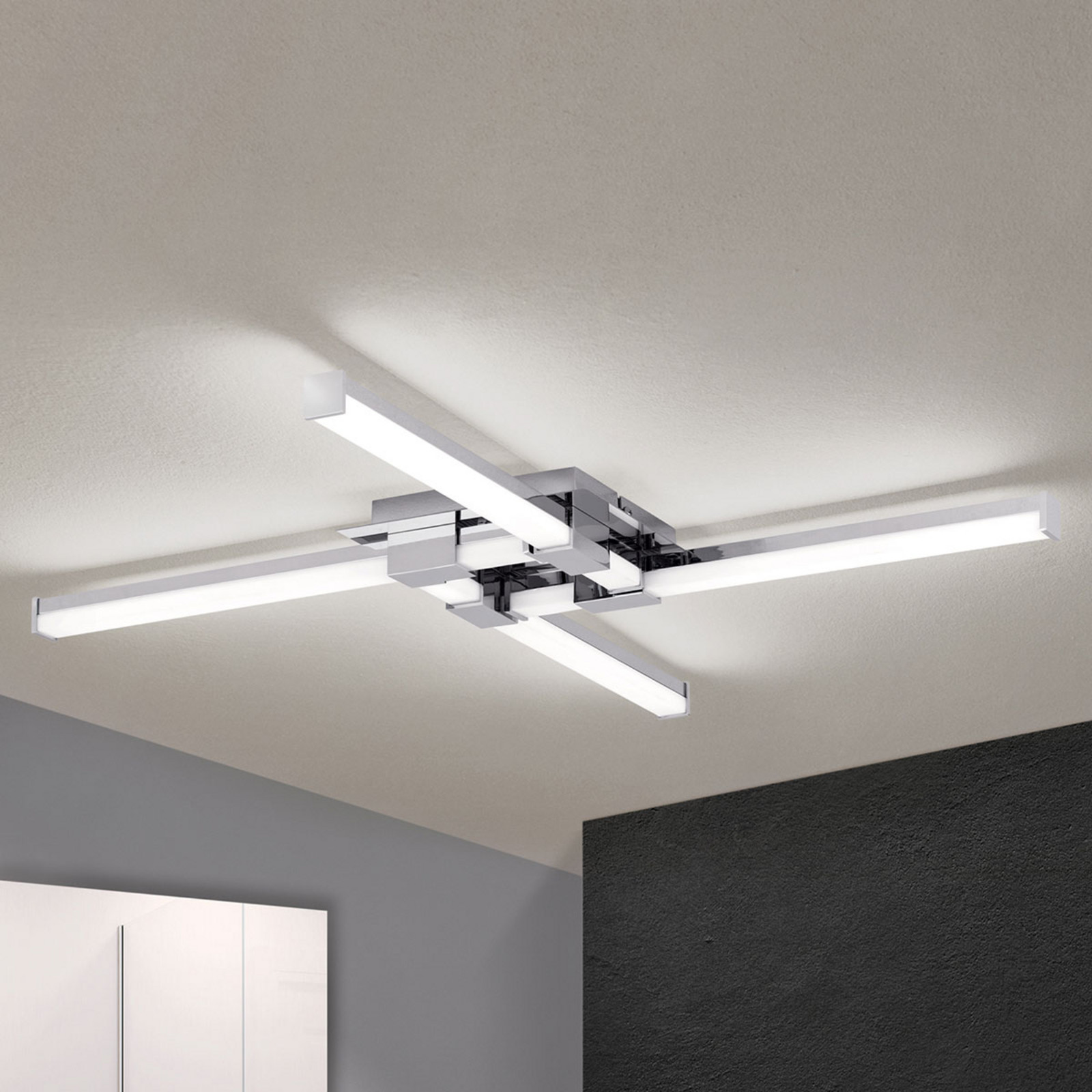 ORION Plafonieră LED baie Argo 4 becuri - modern - crom alb - Metal