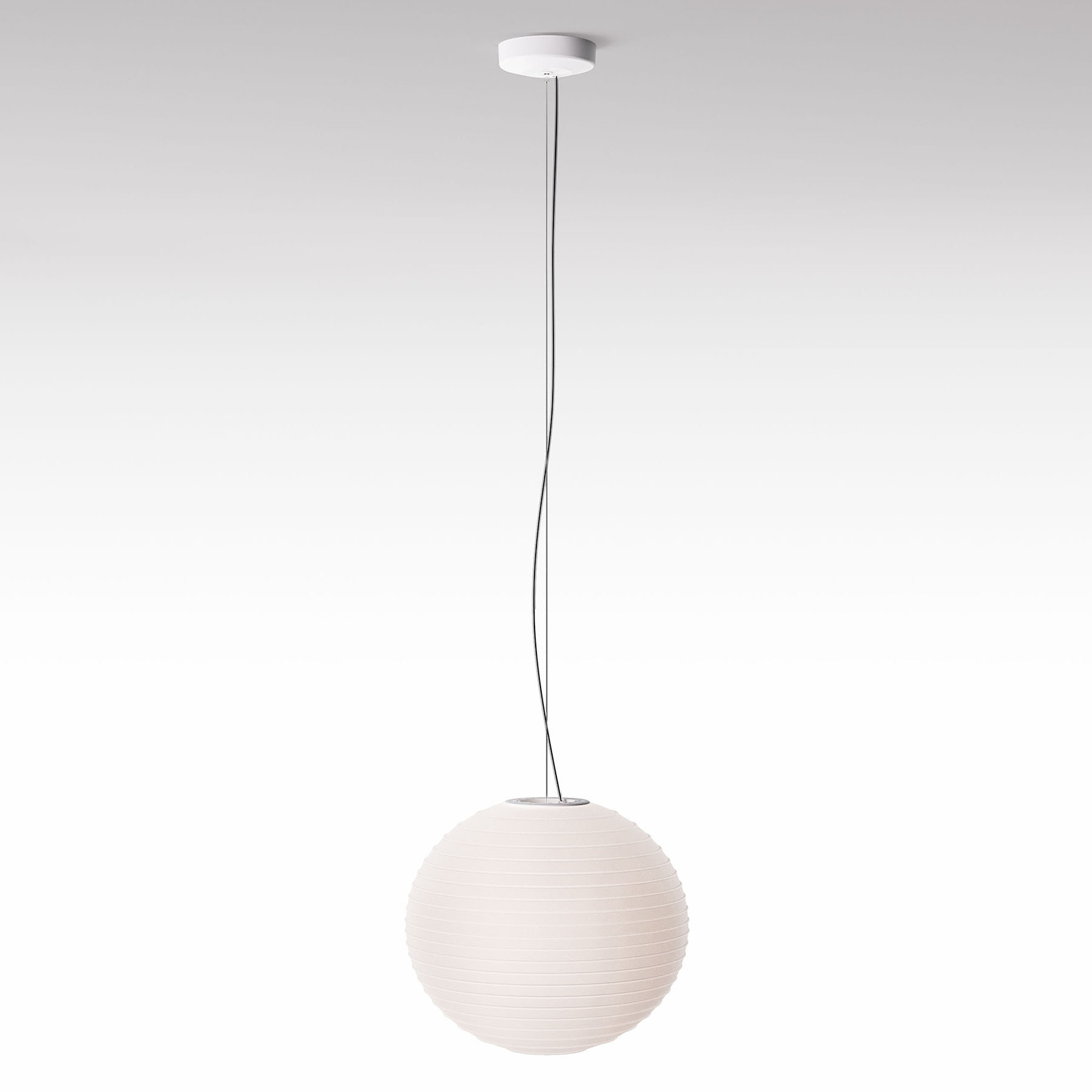 Rotaliana Flow Glass H2 pendant light Ø 33 cm, for Living / Dining Room, steel, glass, E27, 15 W, energy efficiency: A++, H: 29 cm