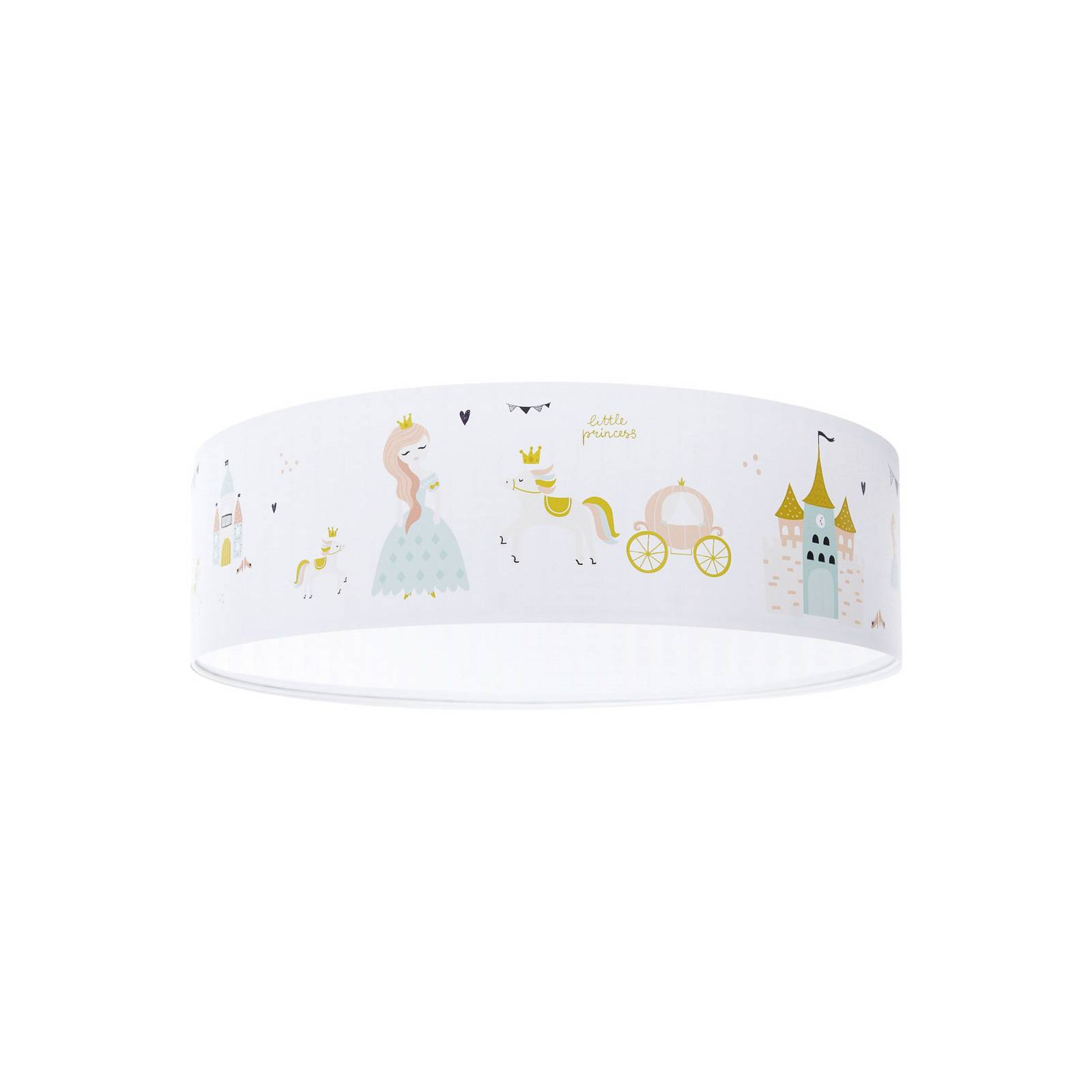F-530-40 Kinderzimmerlampe Deckenleuchte sweet dreams 2xE27 max40W pvc mit UV-Farbdruck weiß mehrfarbig H18cm Ø50cm dimmbar - Bps Koncept