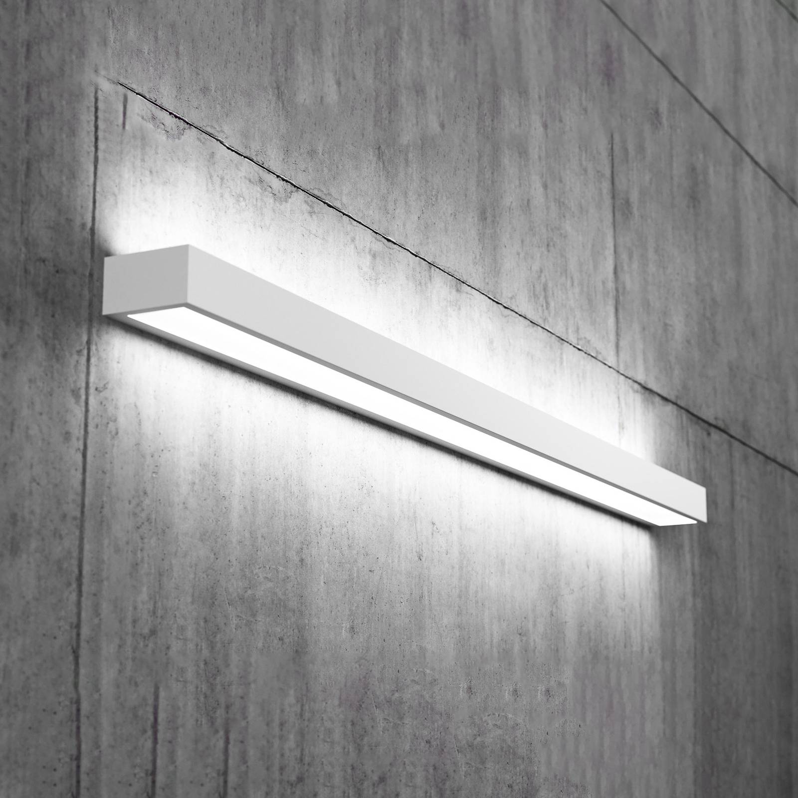 MCJ Applique murale LED Mera largeur 120 cm blanc 4.000K