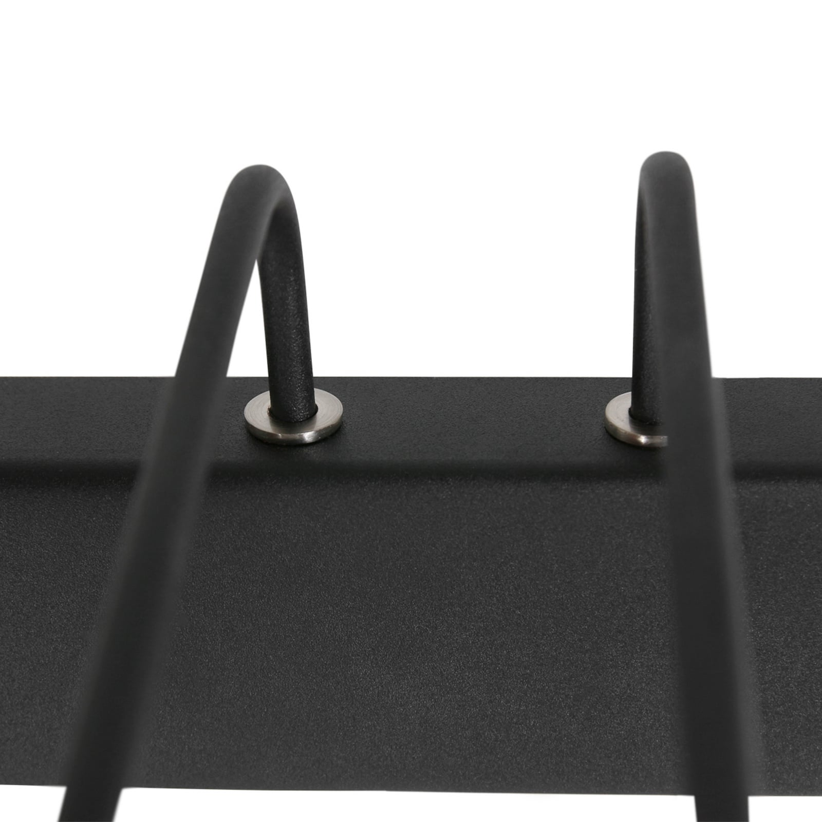 Φωτιστικό τοίχου LED Litho, μαύρο, μέταλλο, CCT, πλάτος 60 cm