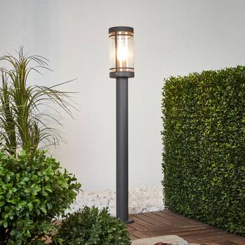 Borne lumineuse moderne Djori en gris foncé