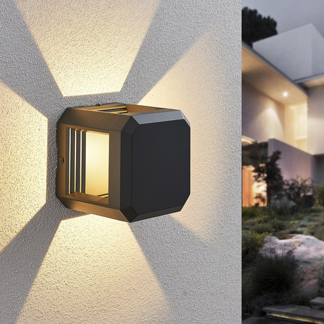 Applique d'extérieur LED Fery en anthracite