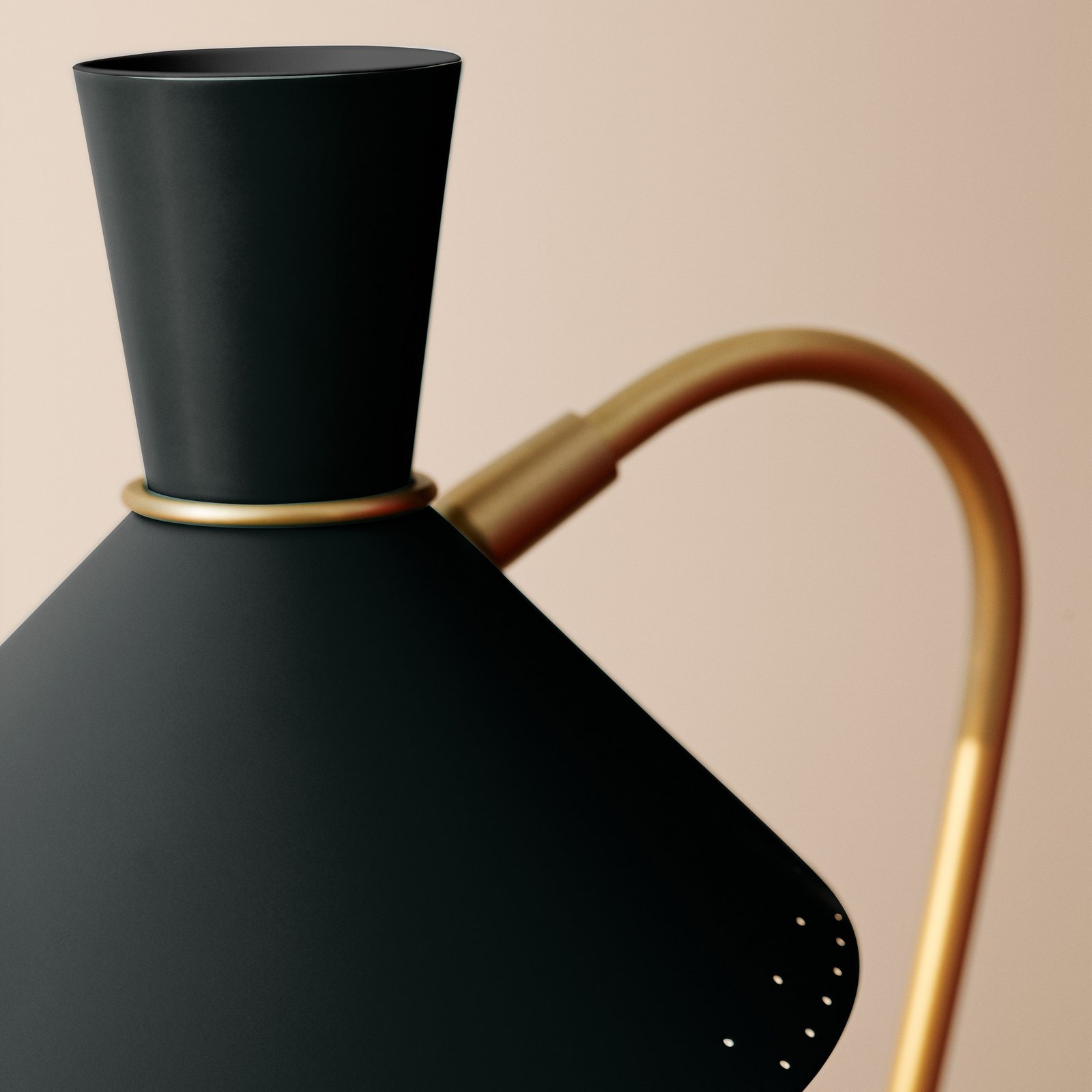 Lampada da tavolo Bloom, nera, altezza 42 cm - Warm Nordic