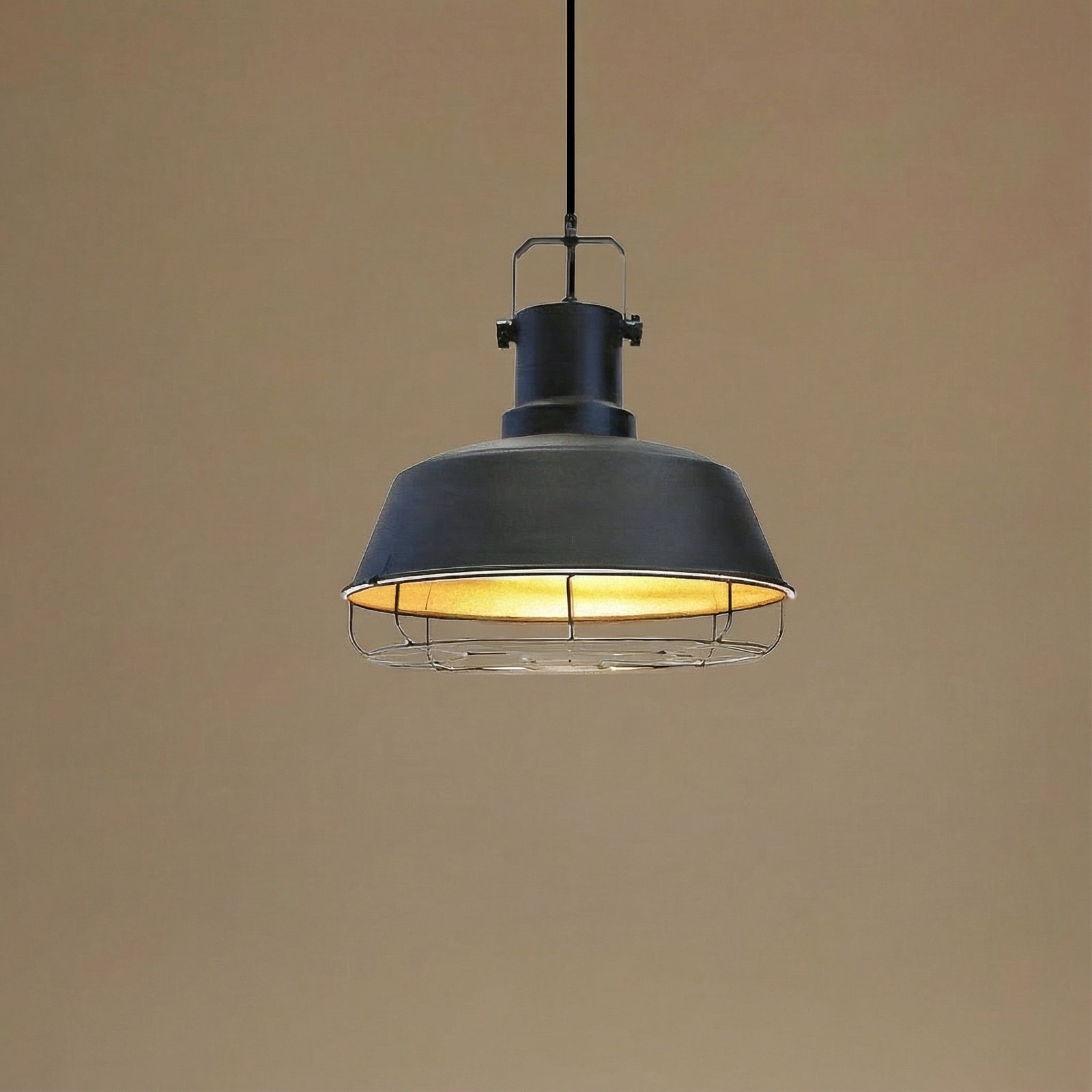 Lampa wisząca Mason, czarna, Ø 41 cm, metal, E27