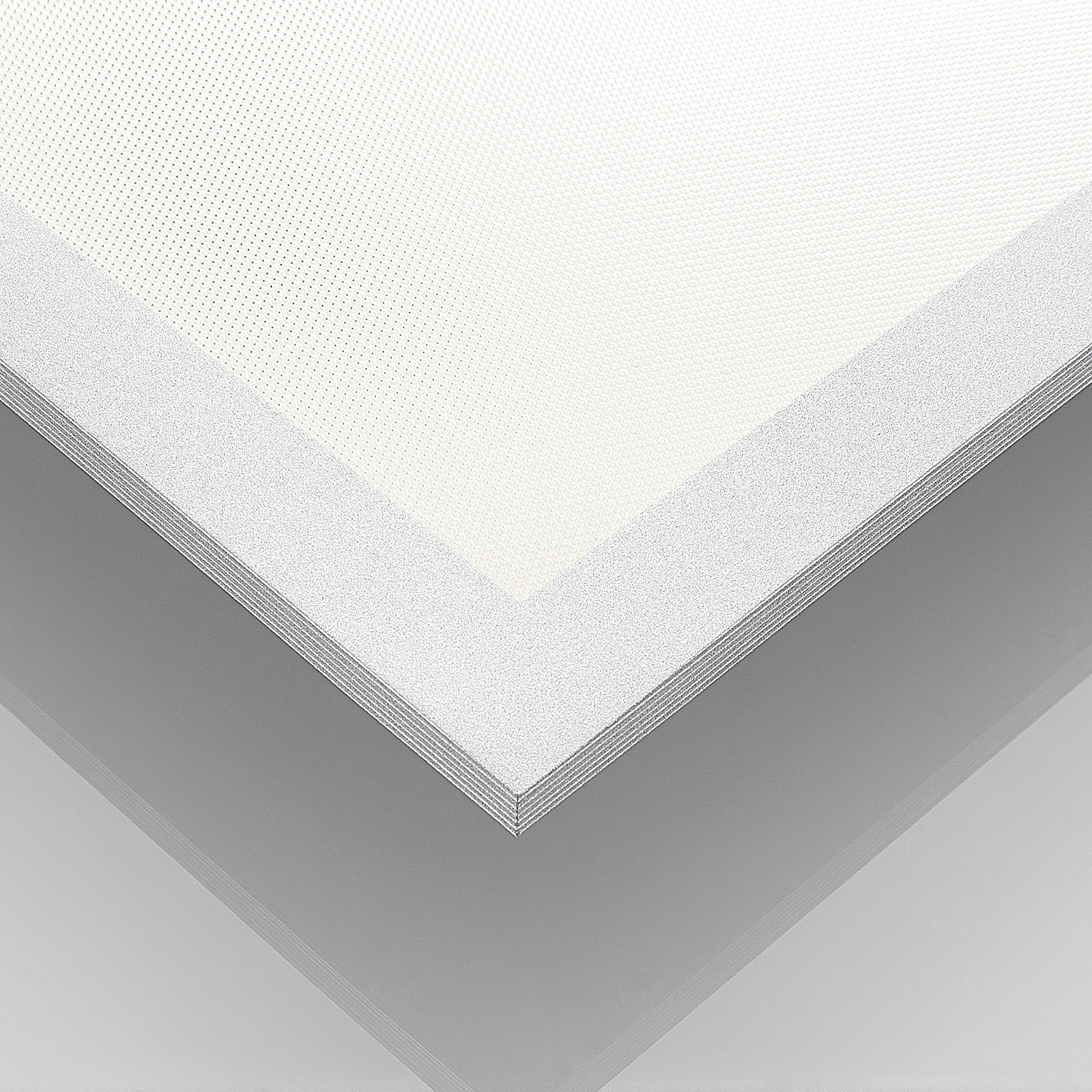 Gelora LED panel, 62 cm, 4,000 K, silver-coloured, aluminium - PRIOS