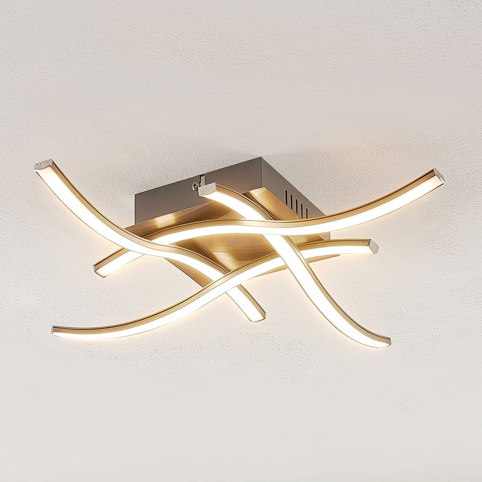 ELC Agostina lampa sufitowa LED, nikiel