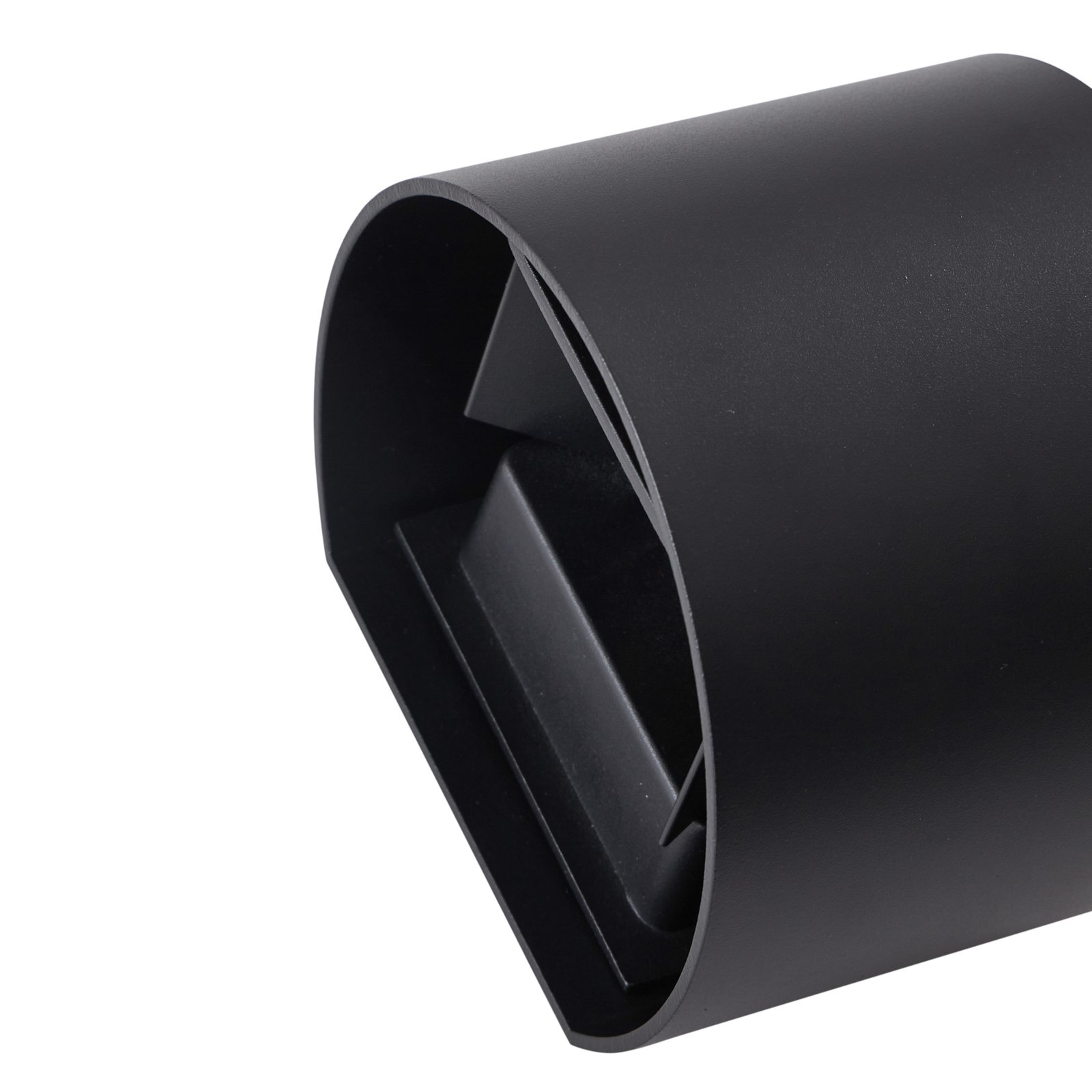Nivar Round LED Buiten Wandlamp Black - Lindby