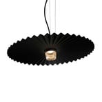 Candeeiro suspenso LED Karman Gonzaga, Ø 59 cm, preto