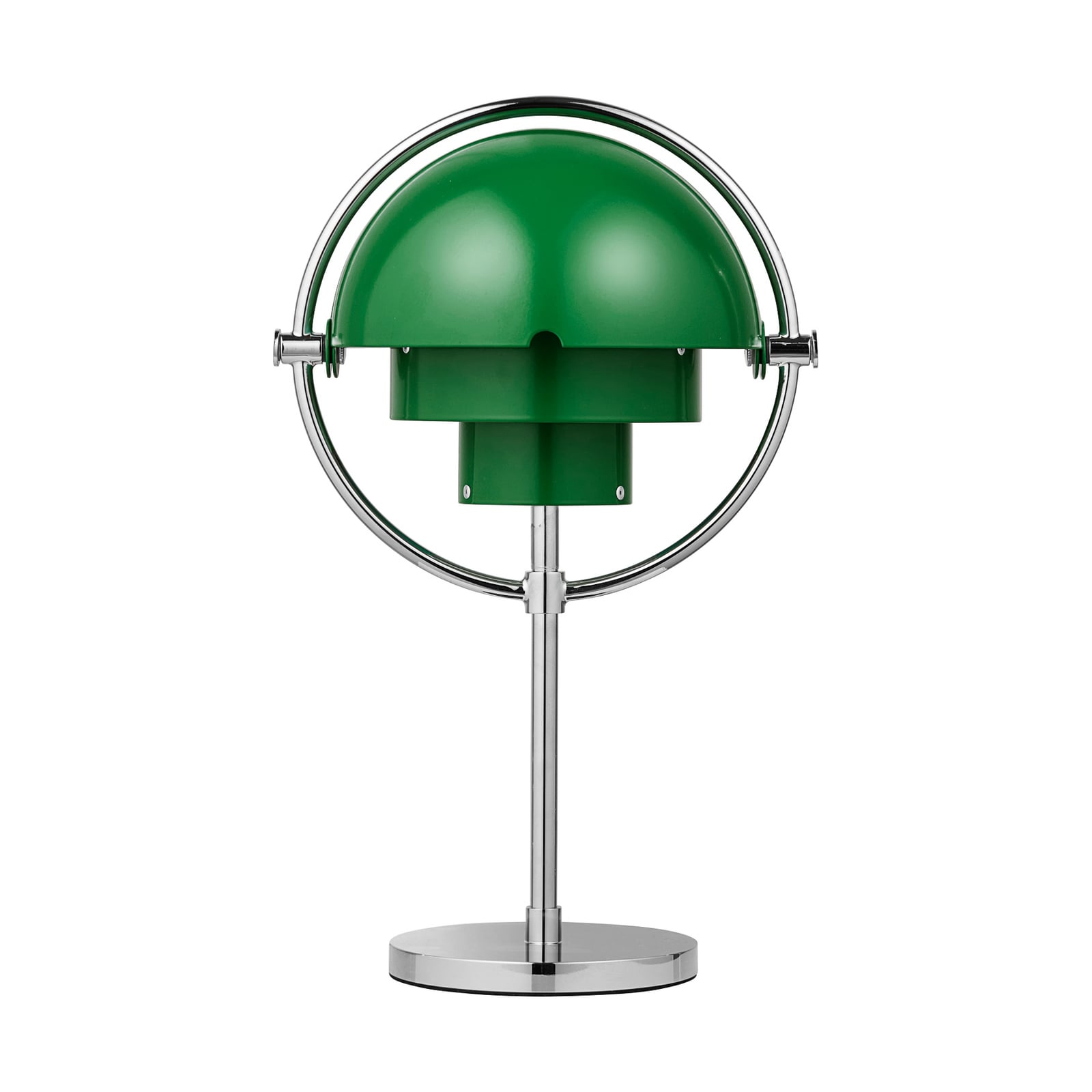 Multi-Lite Portable bordlampe, krom/grønn, 30 cm – Gubi Multi-Lite Portable bordlampe, krom/grønn, 30 cm – Gubi