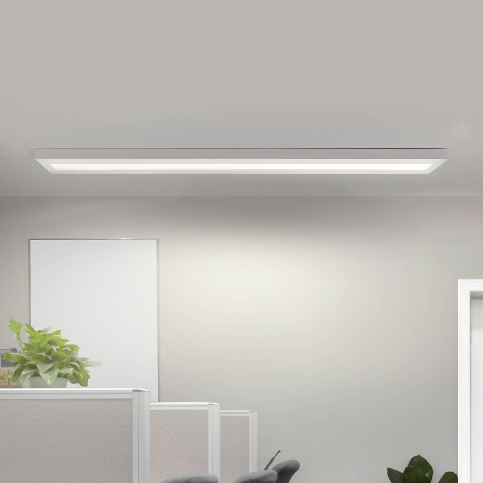 Avlang LED-påbyggingslampe 36W hvit BAP